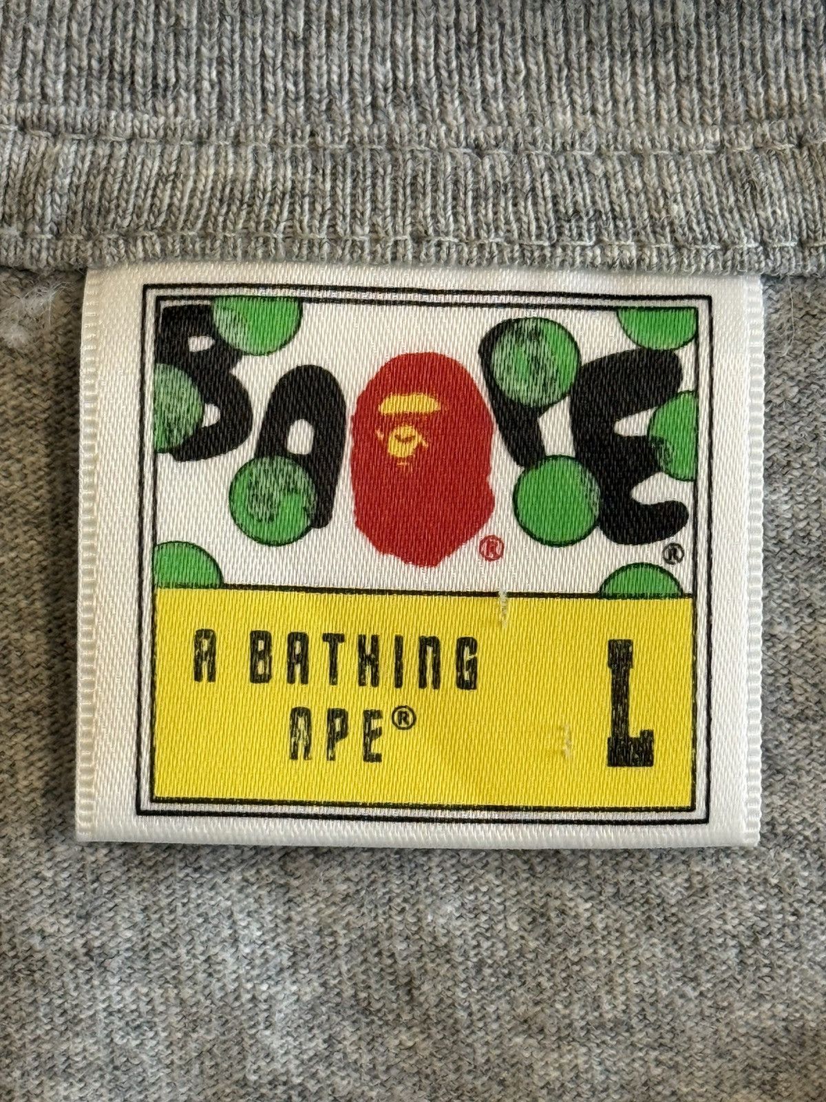 Bape A Bathing Ape (BAPE) Red Camo Shark Tee - Grey (Size L) Size US L / EU 52-54 / 3 - 4 Thumbnail