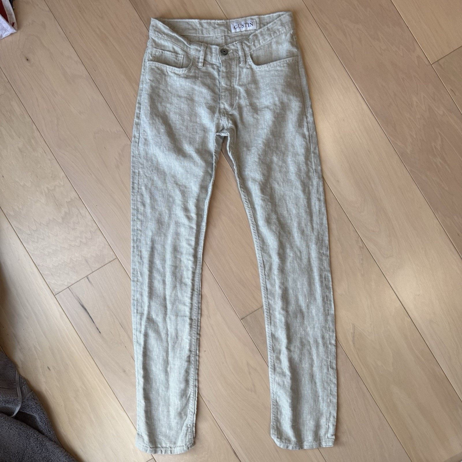 Gustin Gustin Rustic Slub Linen Pants 28 Light Beige Lightweight Size US 28 / EU 44 - 2 Thumbnail
