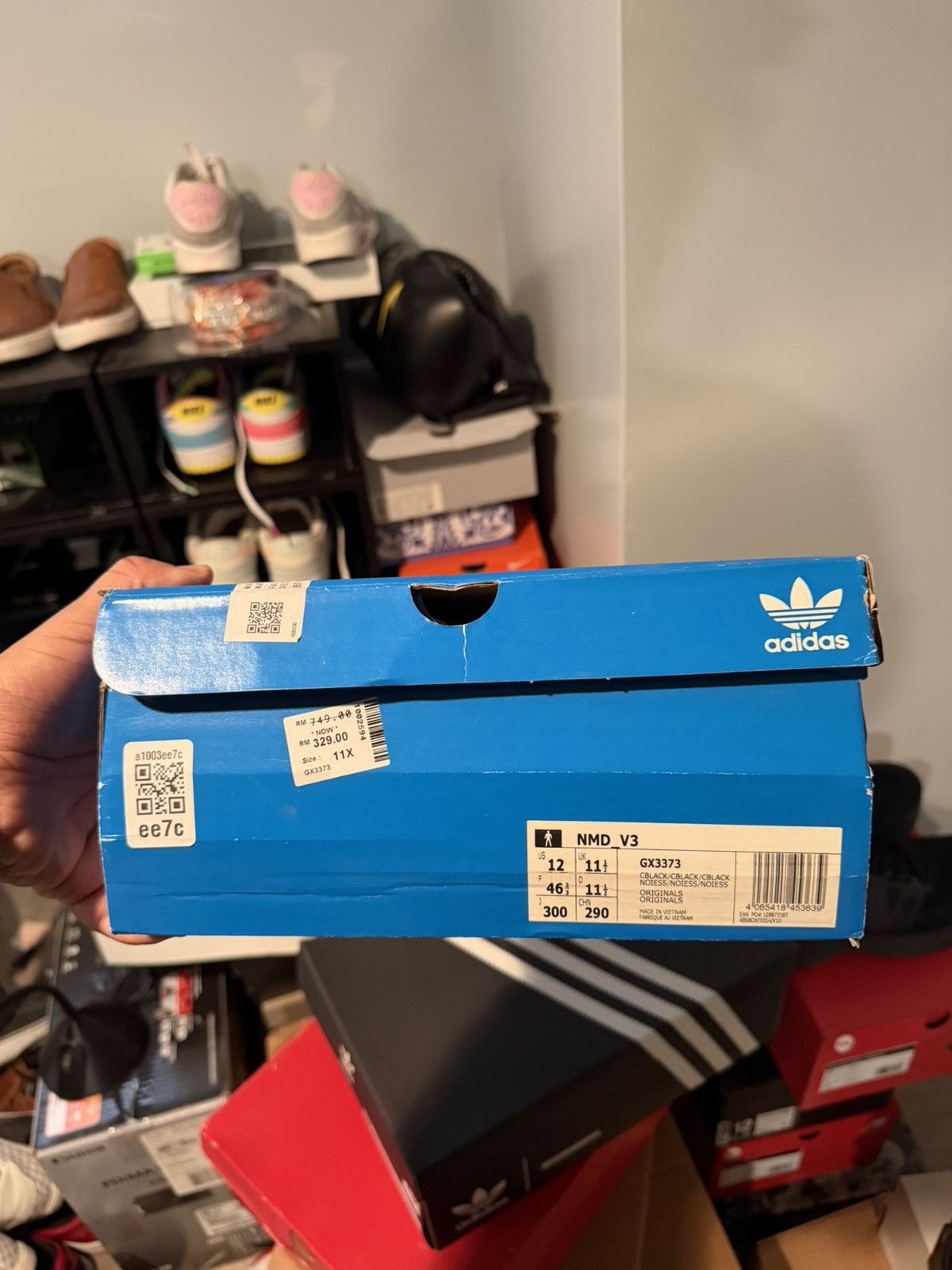 Adidas Adidas NMD V3 'Triple Black' Size US 12 / EU 45 - 9 Thumbnail