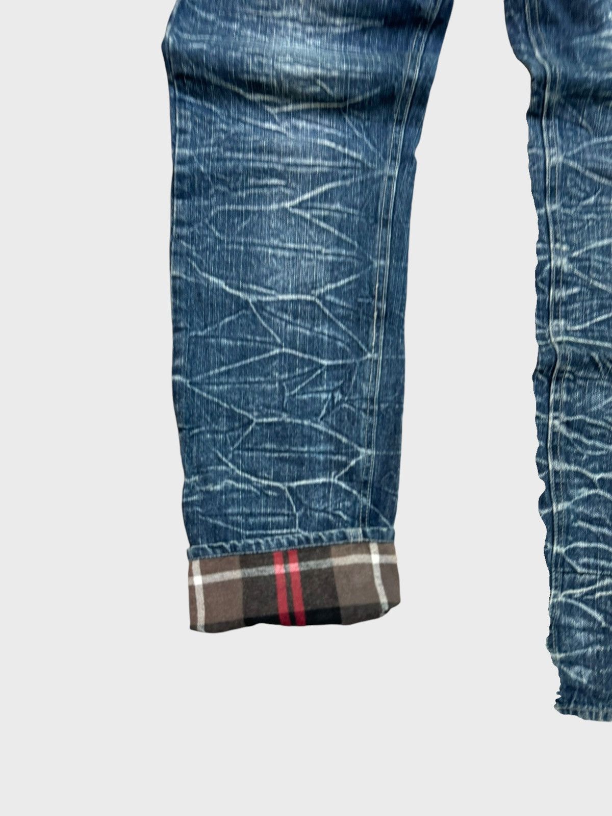 Hysteric Glamour × Japanese Brand JACK SERIKA POEM TARTAN PLAID CLAW MARK DENIM Size US 30 / EU 46 - 7 Thumbnail