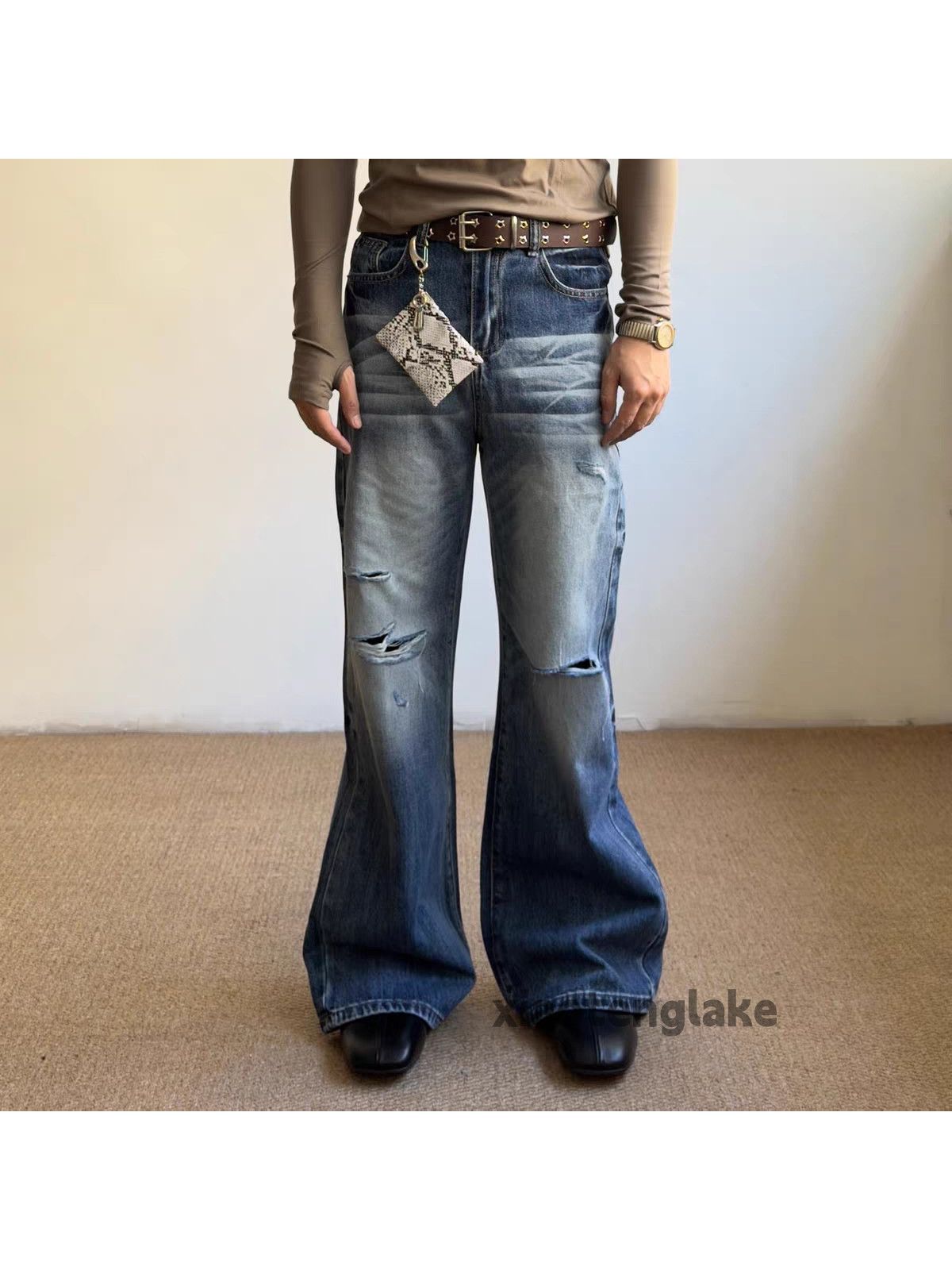Jean Custom acne ourlegacy style bootcut ripped flared jeans Size US 30 / EU 46 - 3 Thumbnail