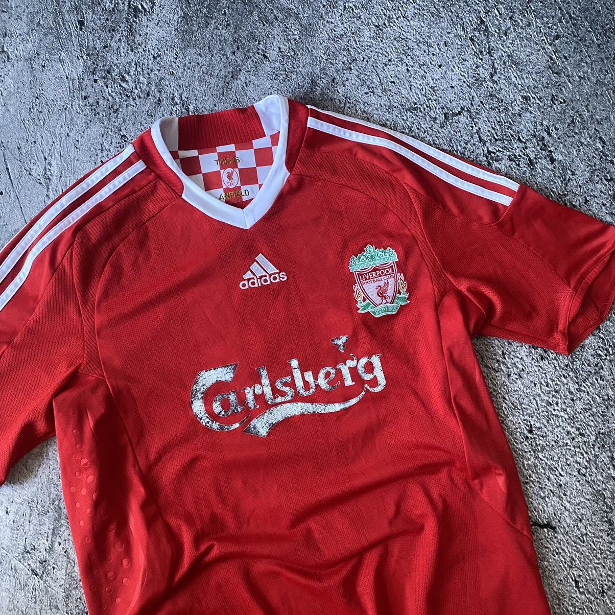 Adidas × Vintage Liverpool 2008/2009 AWAY SHIRT FOOTBALL SOCCER JERSEY ADIDAS Size US M / EU 48-50 / 2 - 4 Thumbnail