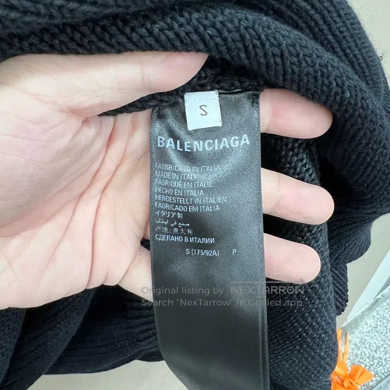 Balenciaga Balenciaga Wheat ears scissors shield embroidered black sw Size US S / EU 44-46 / 1 - 5 Thumbnail