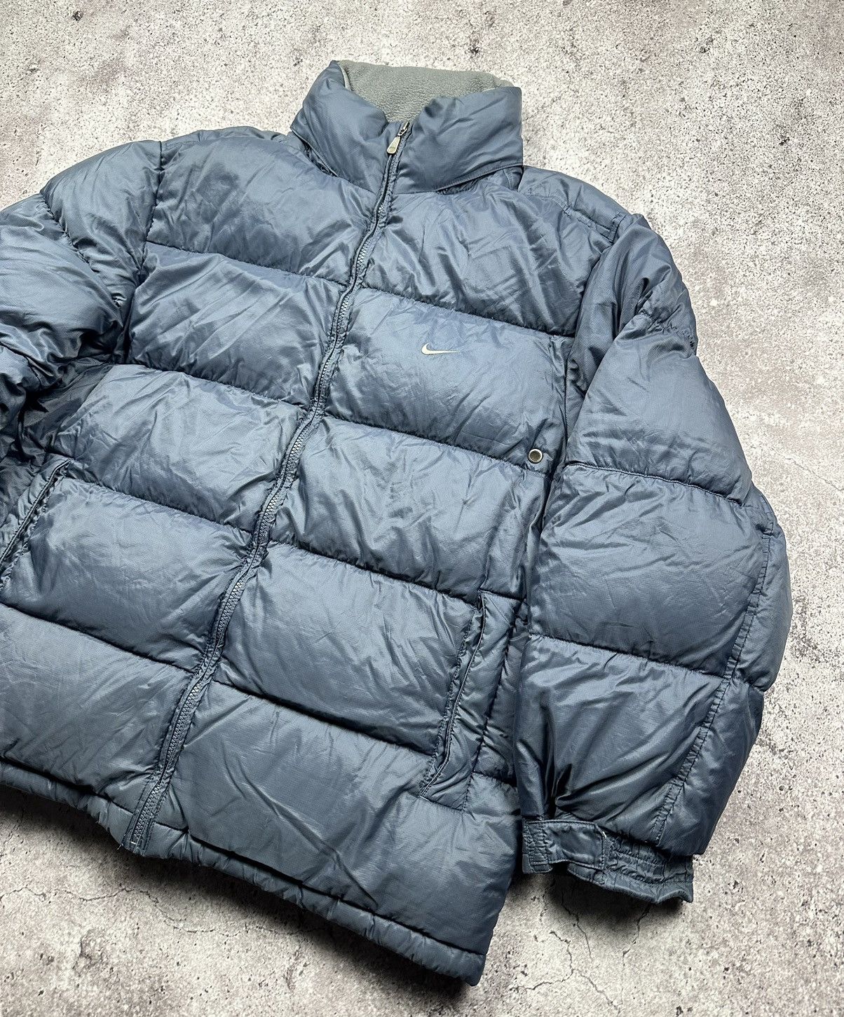 Nike 2000s💙 Nike Vintage Puffer Down Jacket Y2K Size US L / EU 52-54 / 3 - 2 Thumbnail