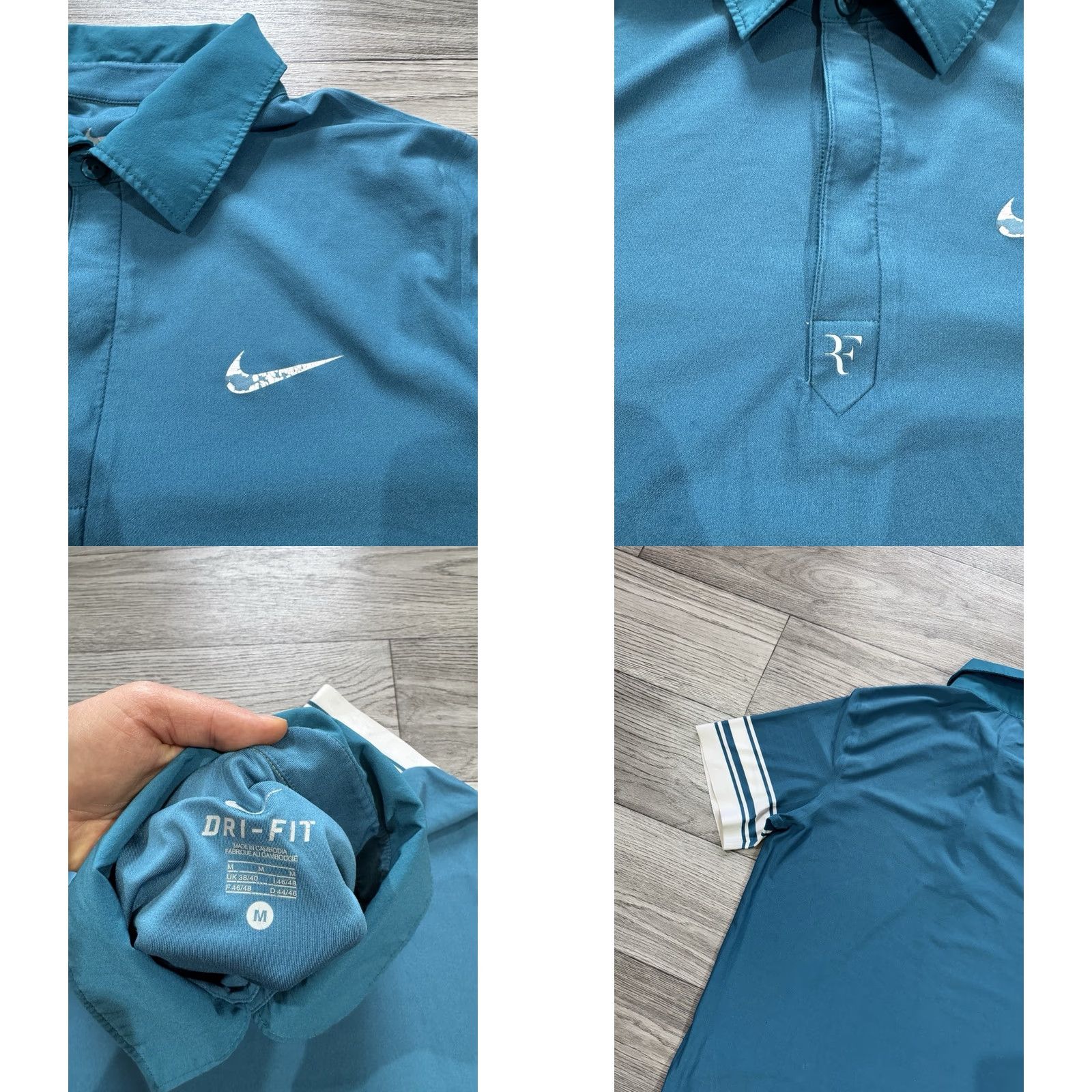 Nike Nike Roger Federer RF 2010 French Open Polo Shirt M Men Multicolor T-Shirt Size US M / EU 48-50 / 2 - 9 Thumbnail