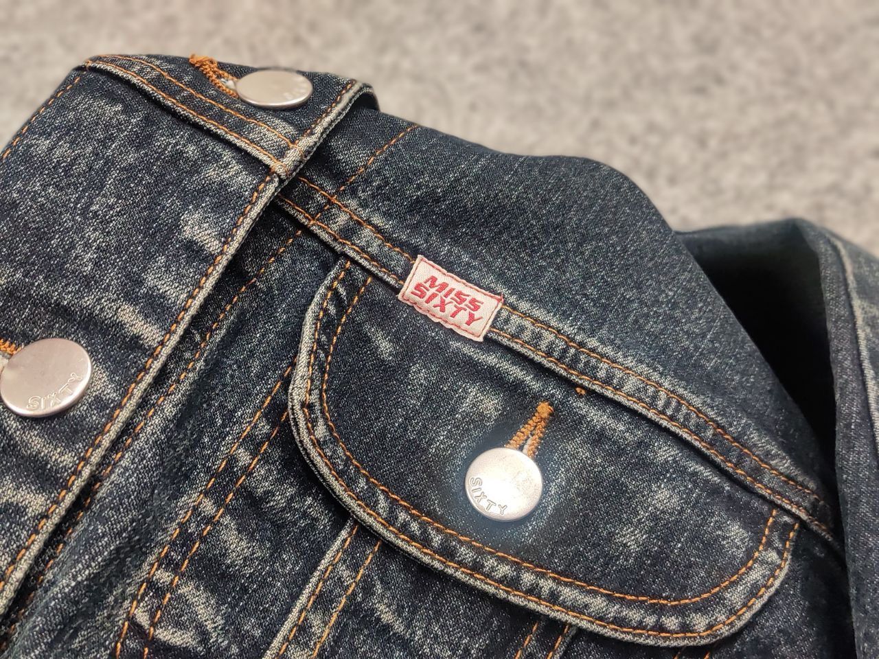 Miss Sixty Vintage Miss Sixty y2k Style Light Blue Denim Button Jacket Size L / US 10 / IT 46 - 17 Thumbnail