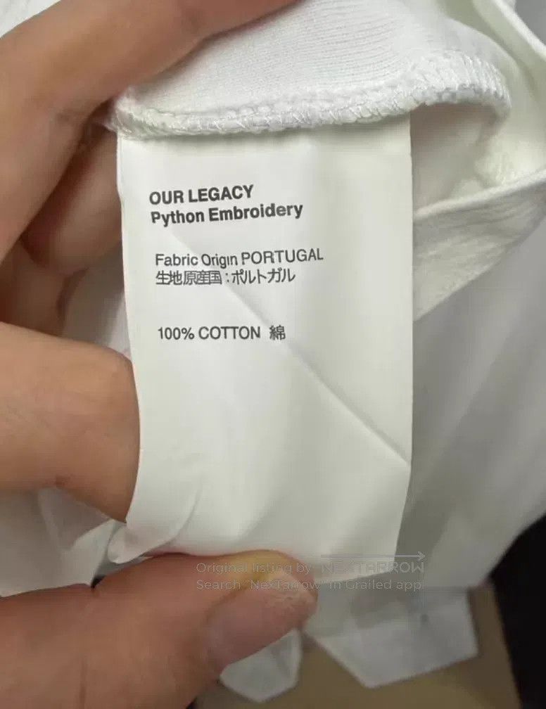 Our Legacy Our Legacy White Short Sleeve T-Shirt Size US M / EU 48-50 / 2 - 4 Thumbnail