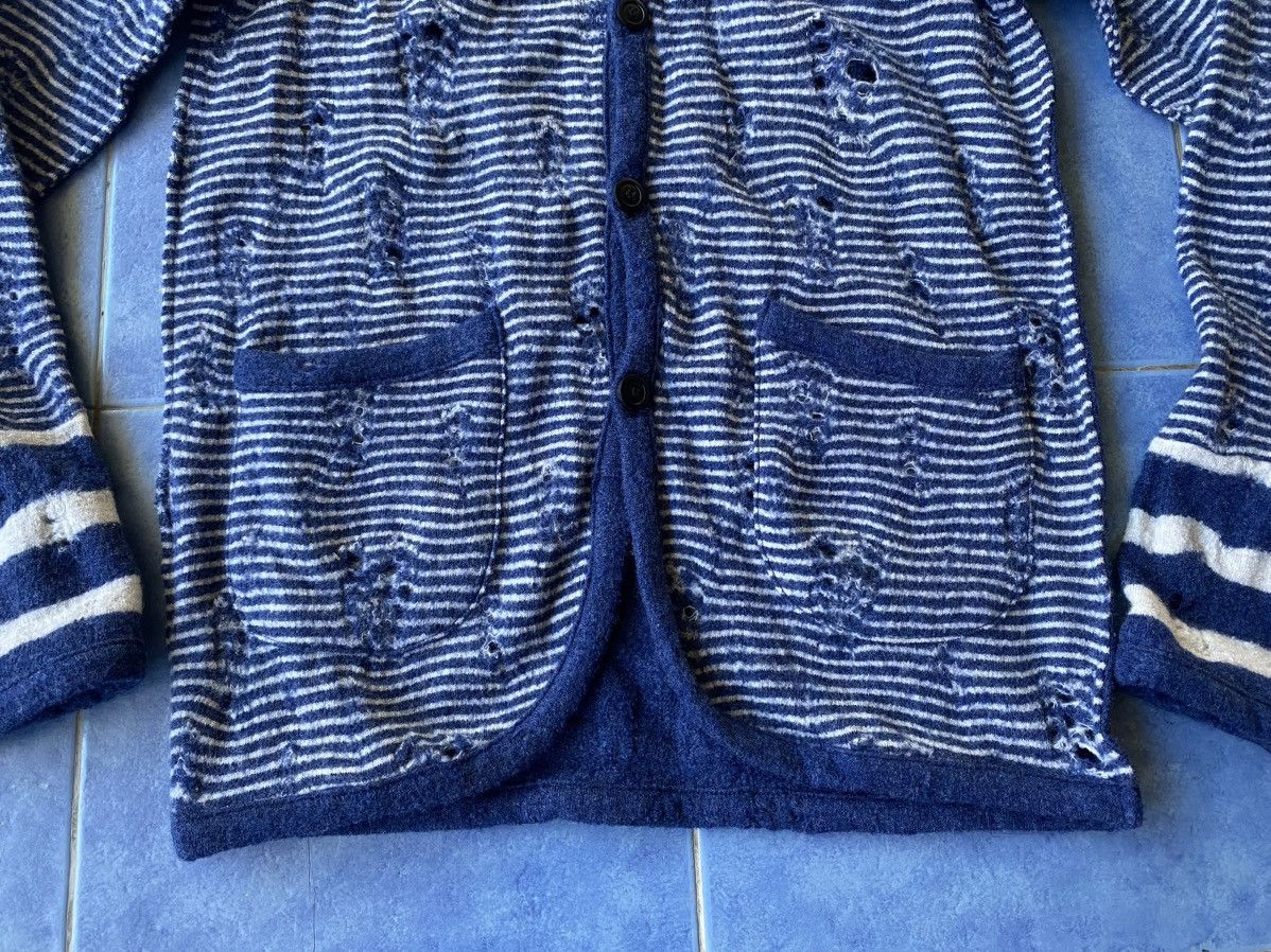 Designer × Maison MIHARA YASUHIRO Miharayasuhiro Distressed Design Cardigan Size US M / EU 48-50 / 2 - 4 Thumbnail