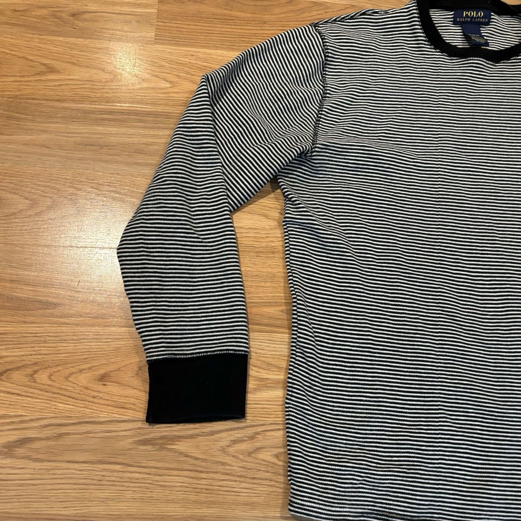 Polo Ralph Lauren Polo Ralph Lauren Thermal Shirt Black White Long Sleeve Waffle Knit Men’s XL Shirt Size US XL / EU 56 / 4 - 4 Thumbnail
