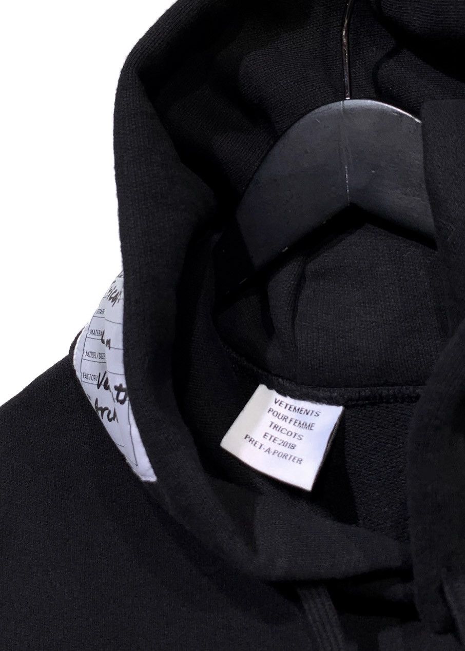 Vetements Vêtements Black Cut-out Oversized Hoodie Size M / US 6-8 / IT 42-44 - 10 Thumbnail