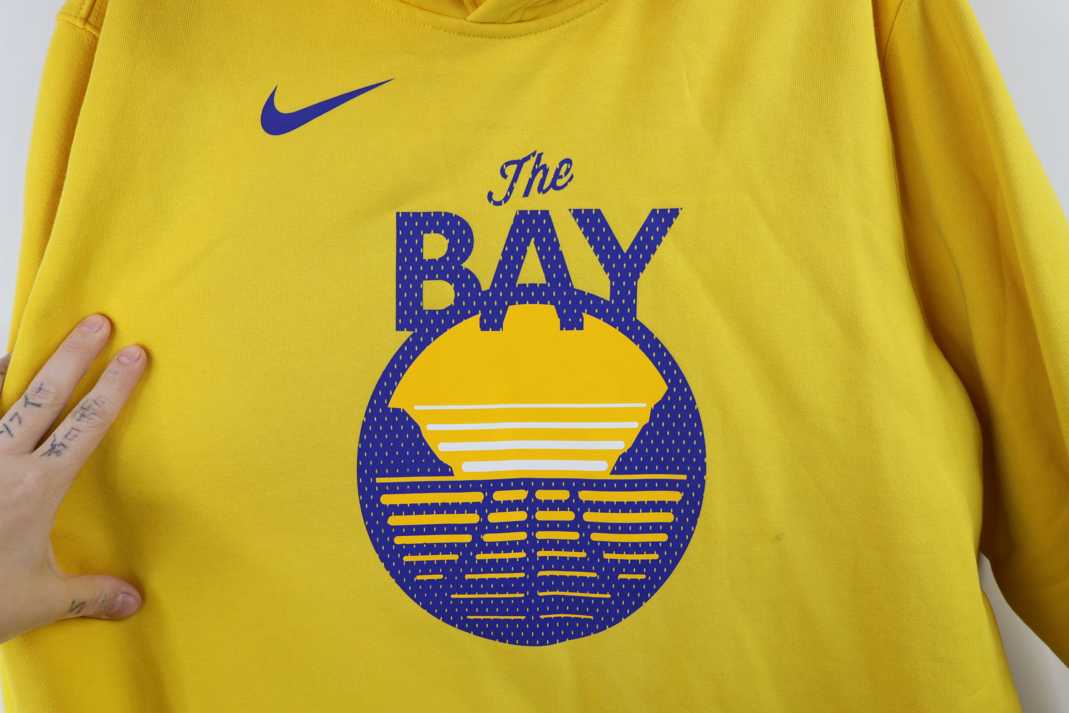 Nike × Vintage Nike NBA The Bay Golden State Warriors Basketball Hoodie Size US XL / EU 56 / 4 - 5 Thumbnail