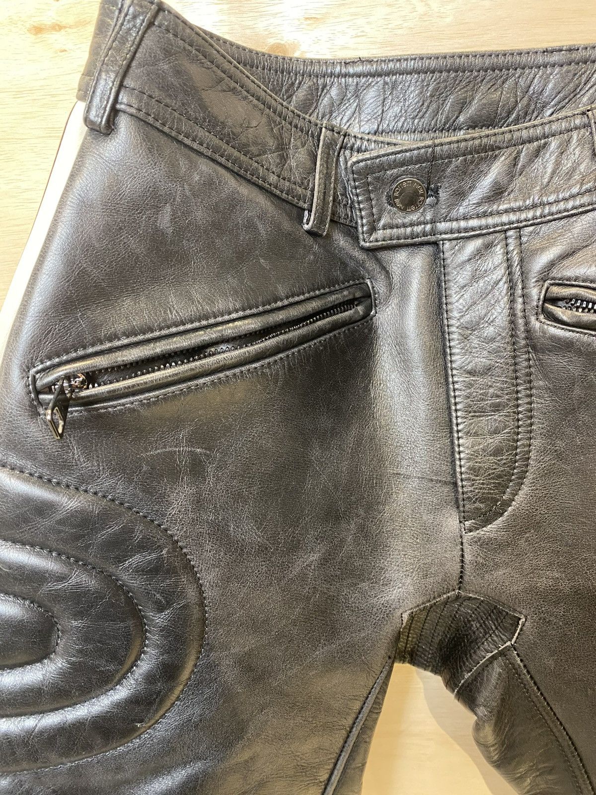 Leather × Neil Barrett Neil Barrett BIKER Leather Pant 28 Size US 28 / EU 44 - 4 Thumbnail