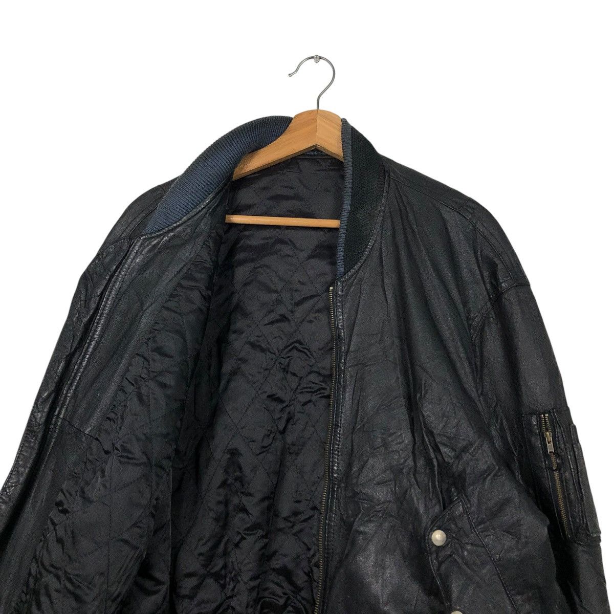 Japanese Brand VINTAGE BIKER LEATHER JACKET BALL INTERNATIONAL ISSEYMIYAKE Size US M / EU 48-50 / 2 - 14 Thumbnail