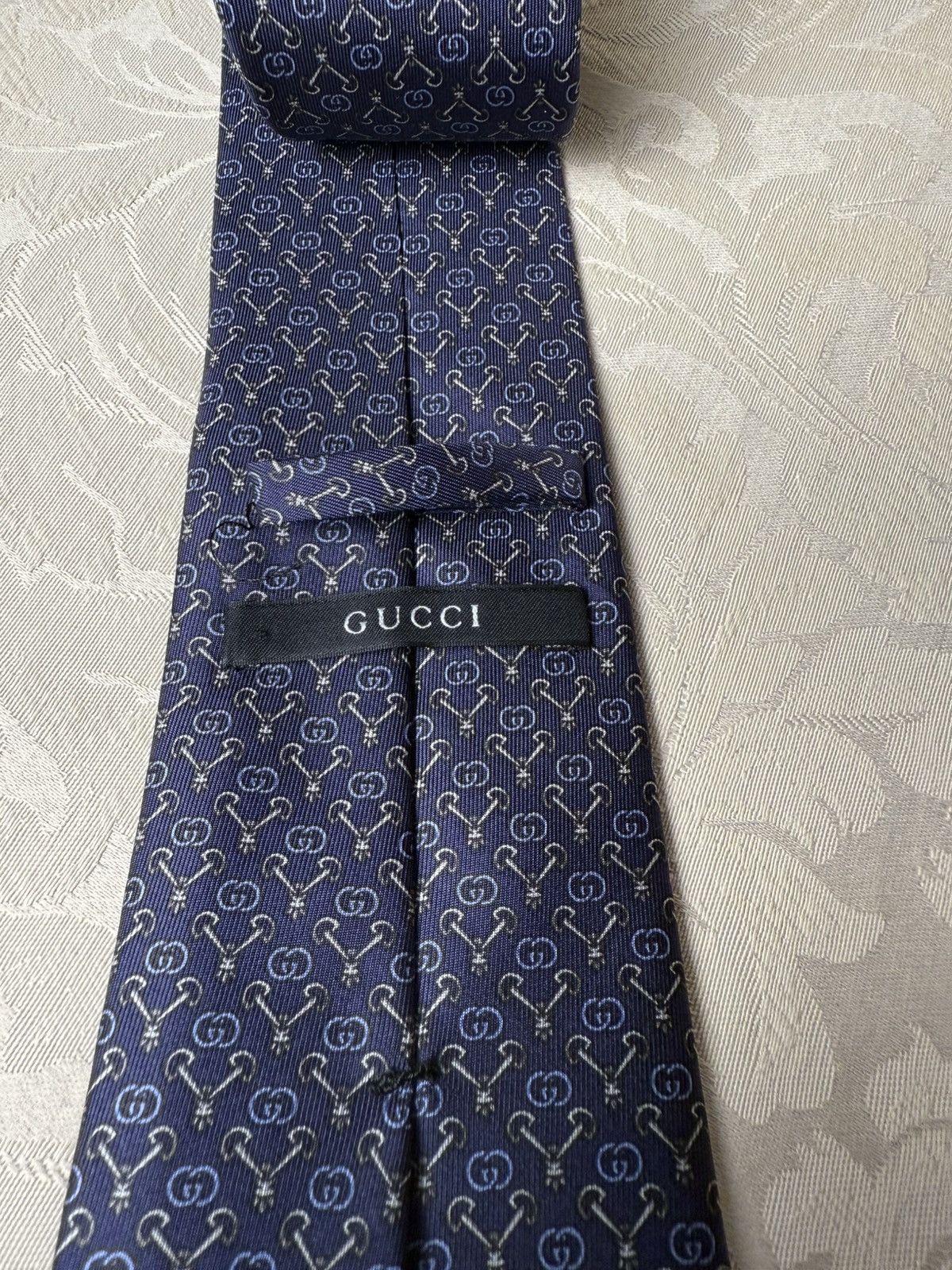 Gucci Gucci Monogram Horsebit Tie Size ONE SIZE - 3 Thumbnail