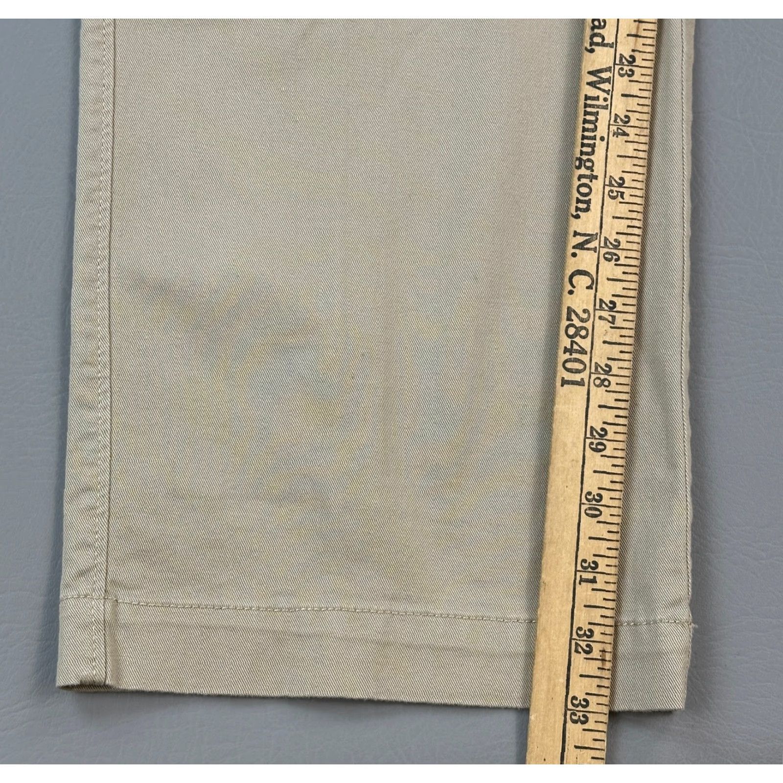 J.Crew J Crew Mercantile Flex Pants Mens 35x34 35x33 Beige Flat Front Chino Relaxed Size US 35 - 3 Thumbnail