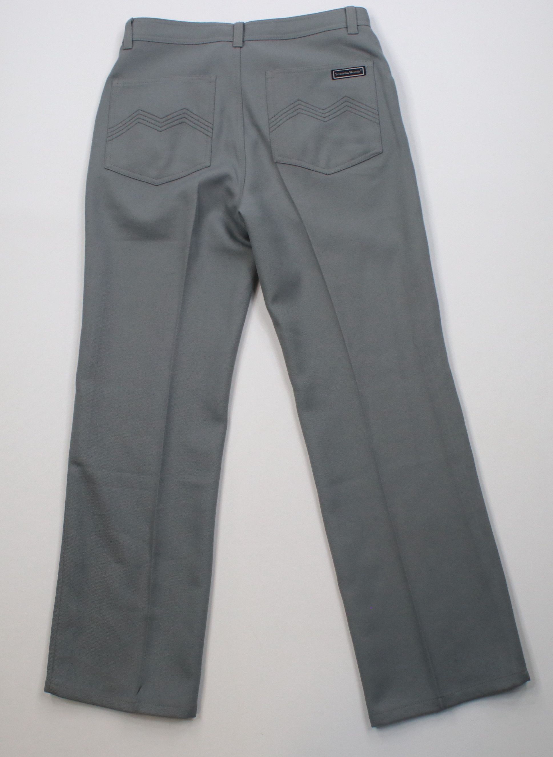 Vintage Vintage 90s Streetwear Knit Flared Wide Leg Chino Pants Gray Size US 32 / EU 48 - 10 Thumbnail