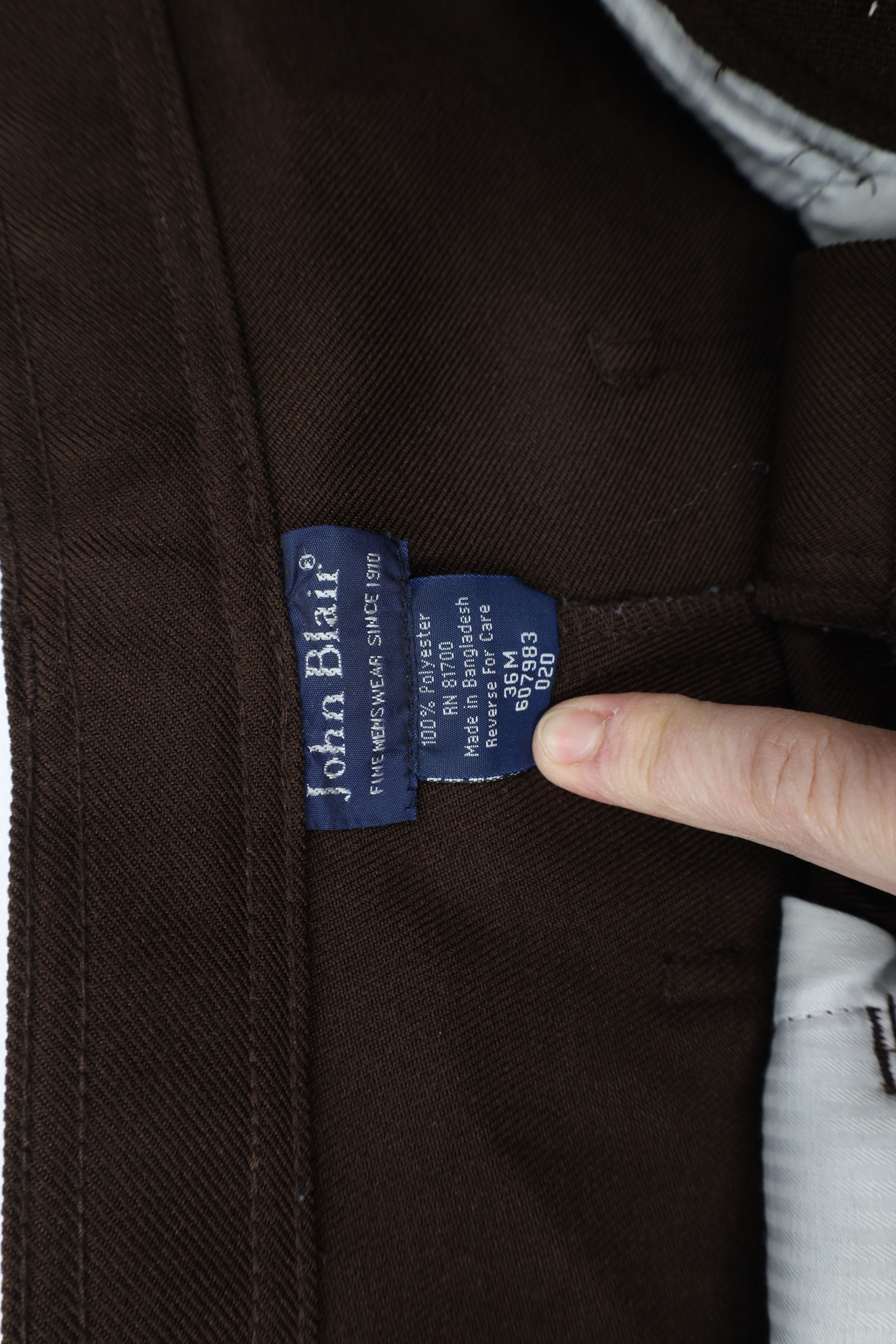 Vintage Vintage 90s Streetwear Wide Leg Chino Pants Brown Polyester Size US 36 / EU 52 - 7 Thumbnail
