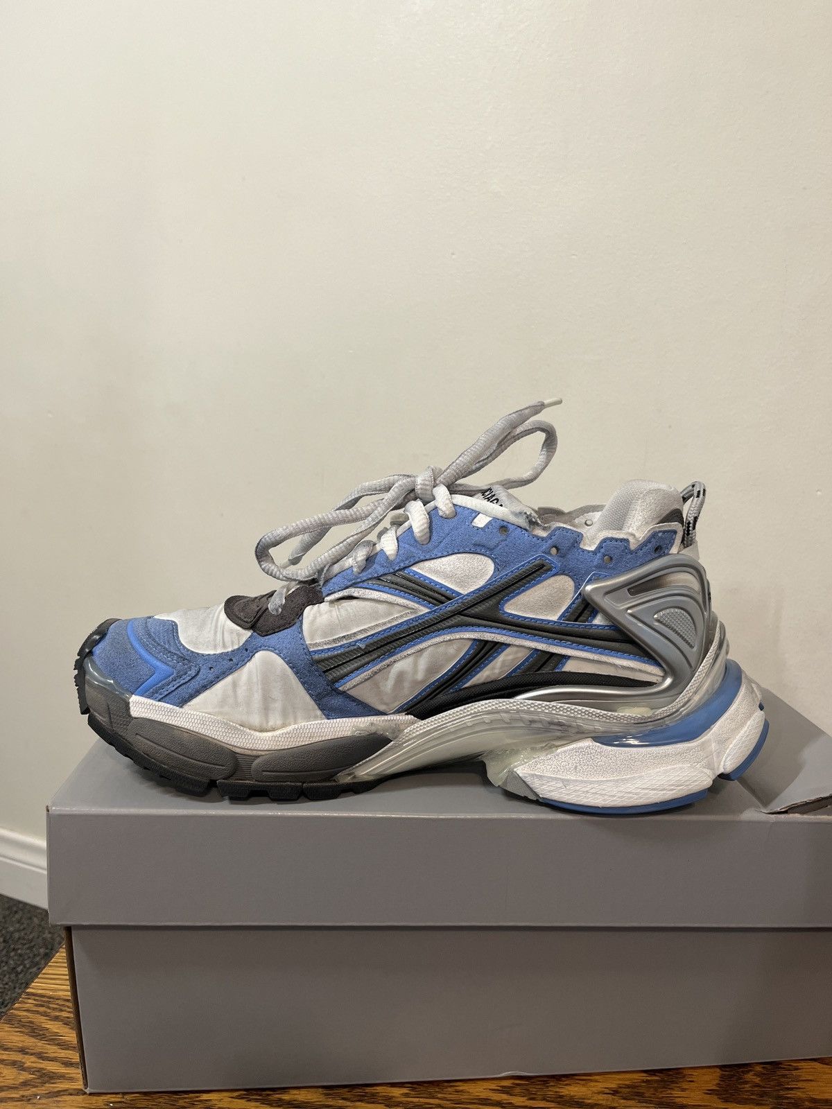 Balenciaga Runners in Blue/Black/White Size US 10 / EU 43 - 10 Thumbnail