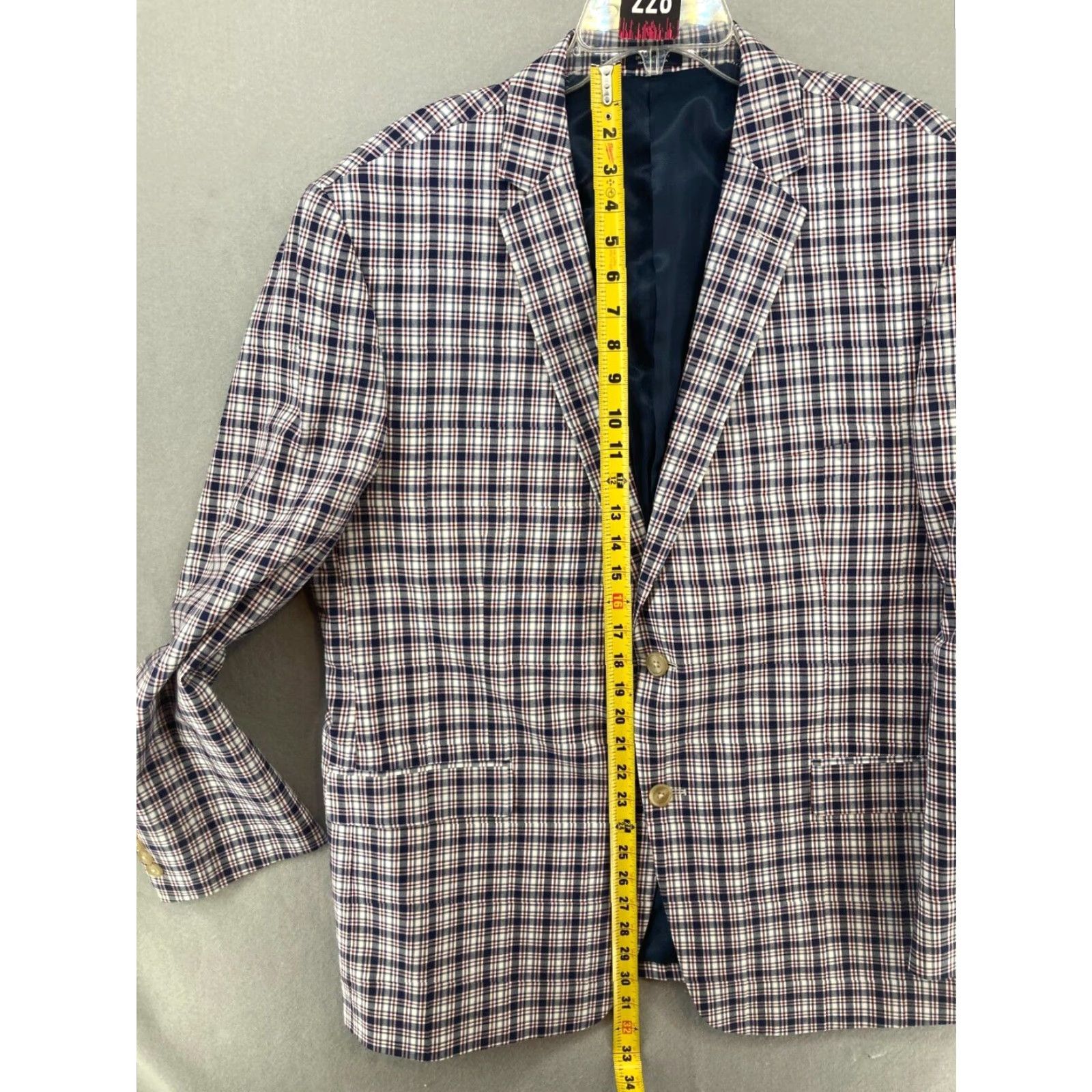 Vintage Mens Plaid Saddlebred Suit Jacket 46R Gentleman Size 46R - 3 Thumbnail