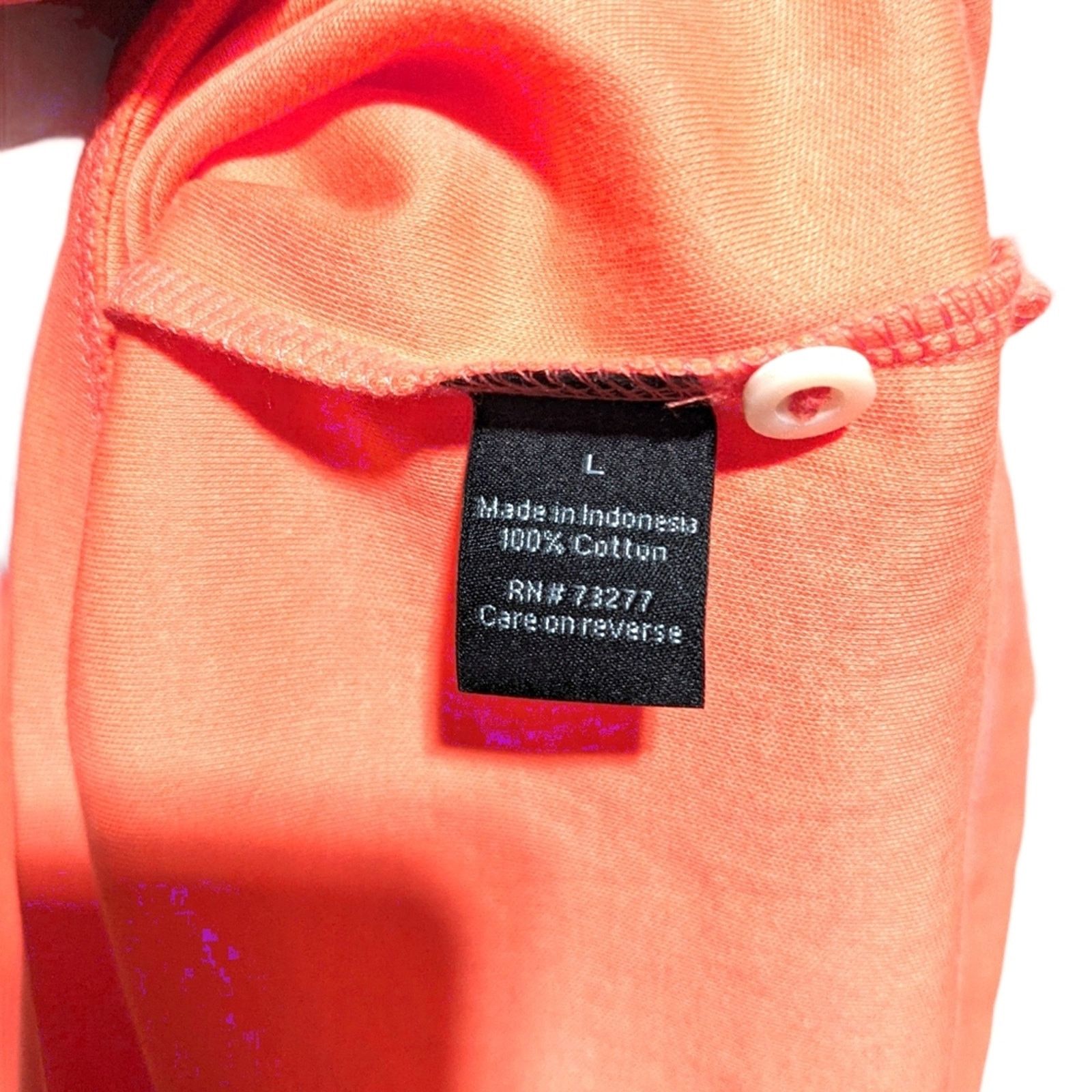 Apt. 9 APT. 9 Solid Orange Polo Style Collared Shirt Men's Large Size US L / EU 52-54 / 3 - 4 Thumbnail