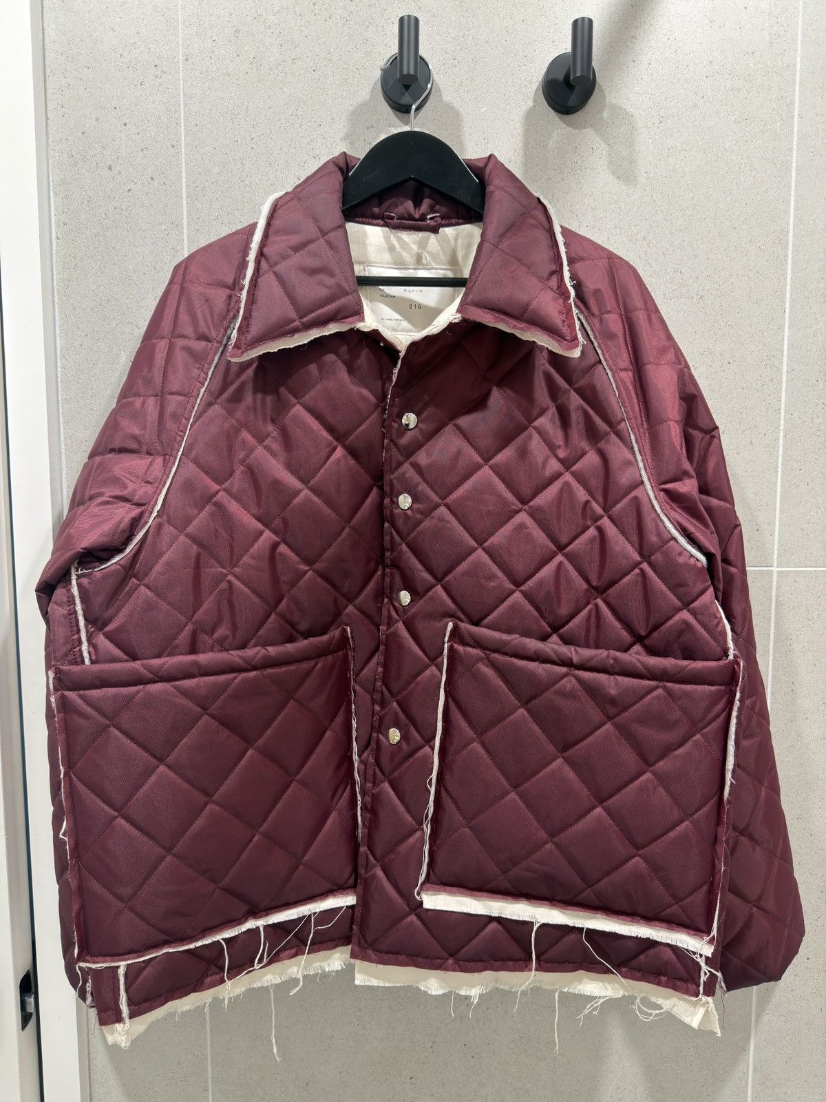 Camiel Fortgens Camiel Fortgens Burgundy Waterproof Padded Coach Jacket Size US L / EU 52-54 / 3 - 1 Thumbnail