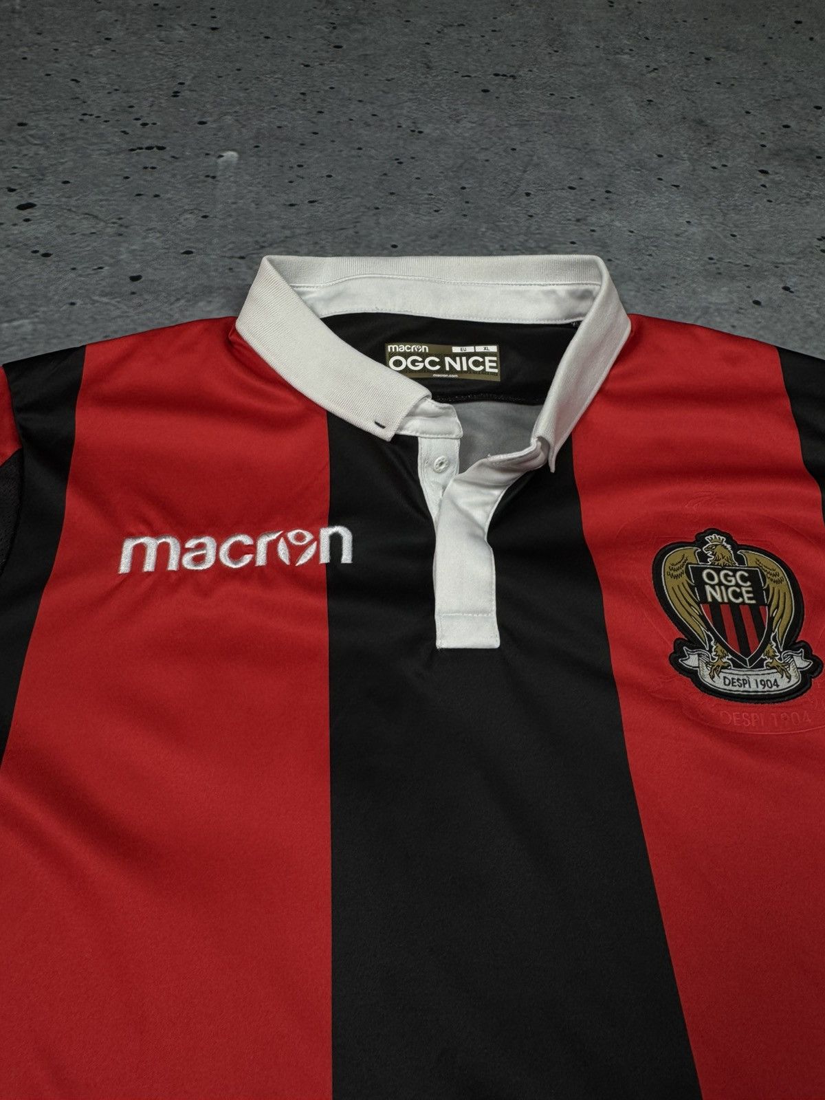 Macron Ogc Nice Macron 2017-2018 Football Jersey Size US XL / EU 56 / 4 - 3 Thumbnail