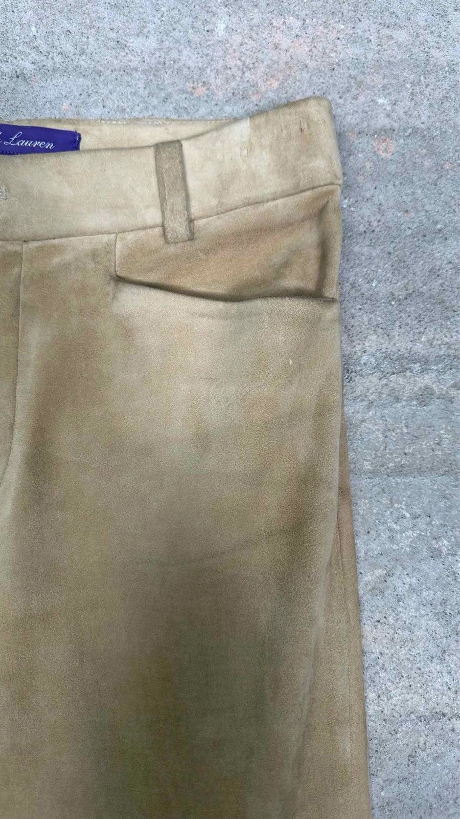 Ralph Lauren Purple Label Ralph Lauren Purple Label 8 M Beige Suede Pants Legging’s Size 30" / US 8 / IT 44 - 6 Thumbnail