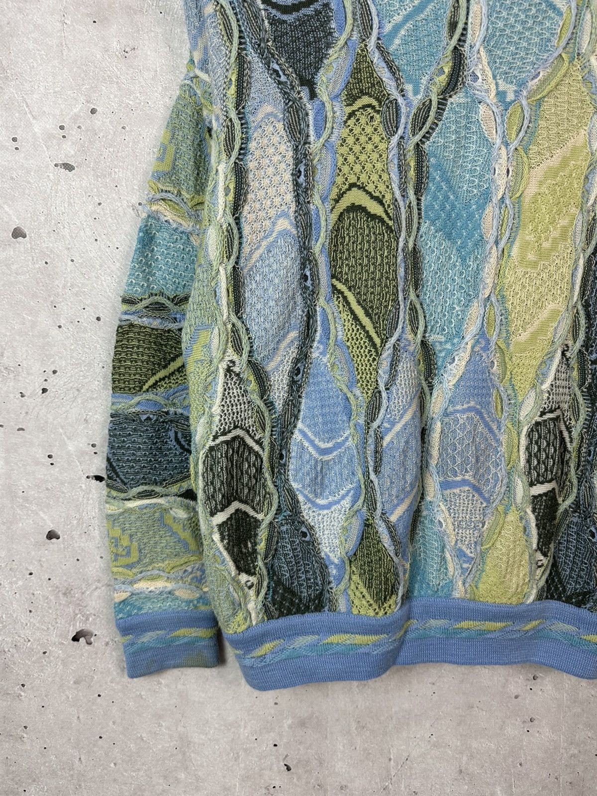 Vintage Vintage Coggi Style Wool Blue Knit Embroidered Cardigan Size US M / EU 48-50 / 2 - 12 Thumbnail