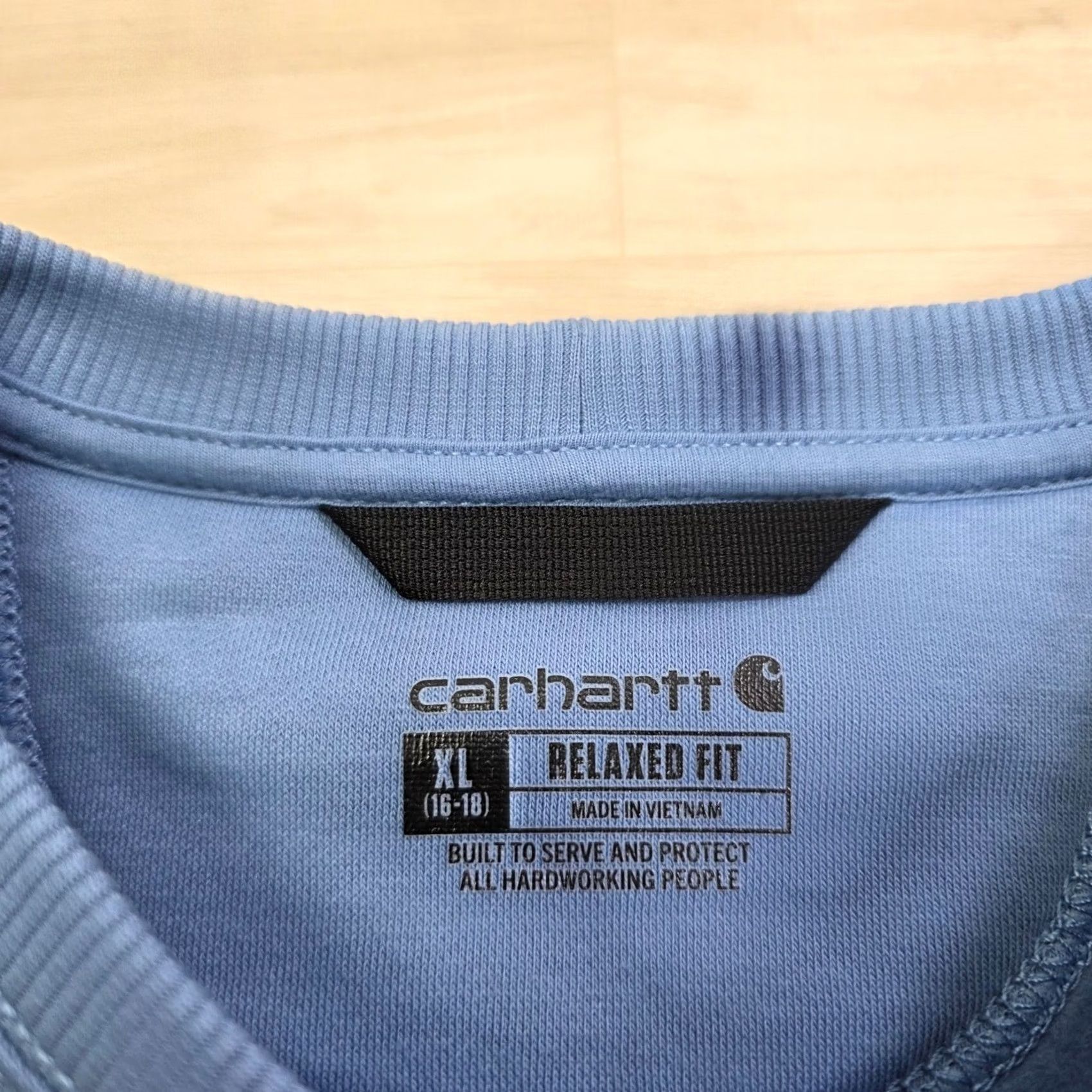 Carhartt Carhartt Relaxed Fit Crewneck Sweatshirt Light Blue Logo XL Sleeve Raglan Pullover Casual Workwear Activewear Unisex Adults Mens Womens Size XL / US 12-14 / IT 48-50 - 3 Thumbnail