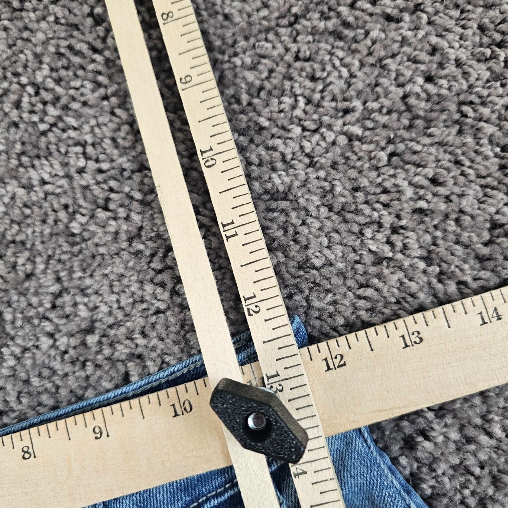 Vintage VINTAGE KanCan Women's Jeans Bootcut High Rise Cargo Light Wash 23x31 Denim Stretch Size 25" / US 0 / IT 36 - 4 Thumbnail