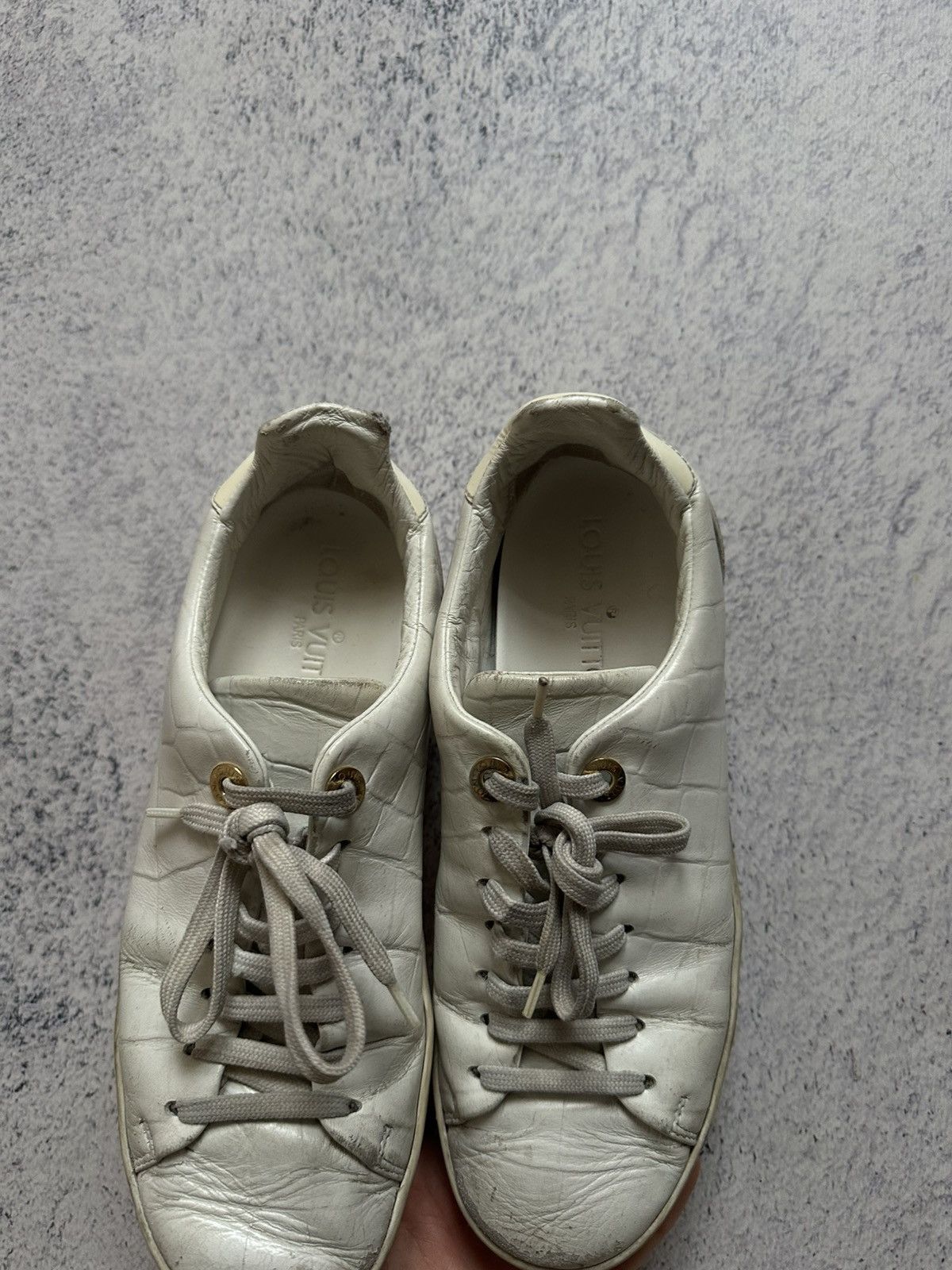 Louis Vuitton Louis Vuitton Women’s Front Row Sneaker White EU 36 Size US 6 / IT 36 - 11 Thumbnail