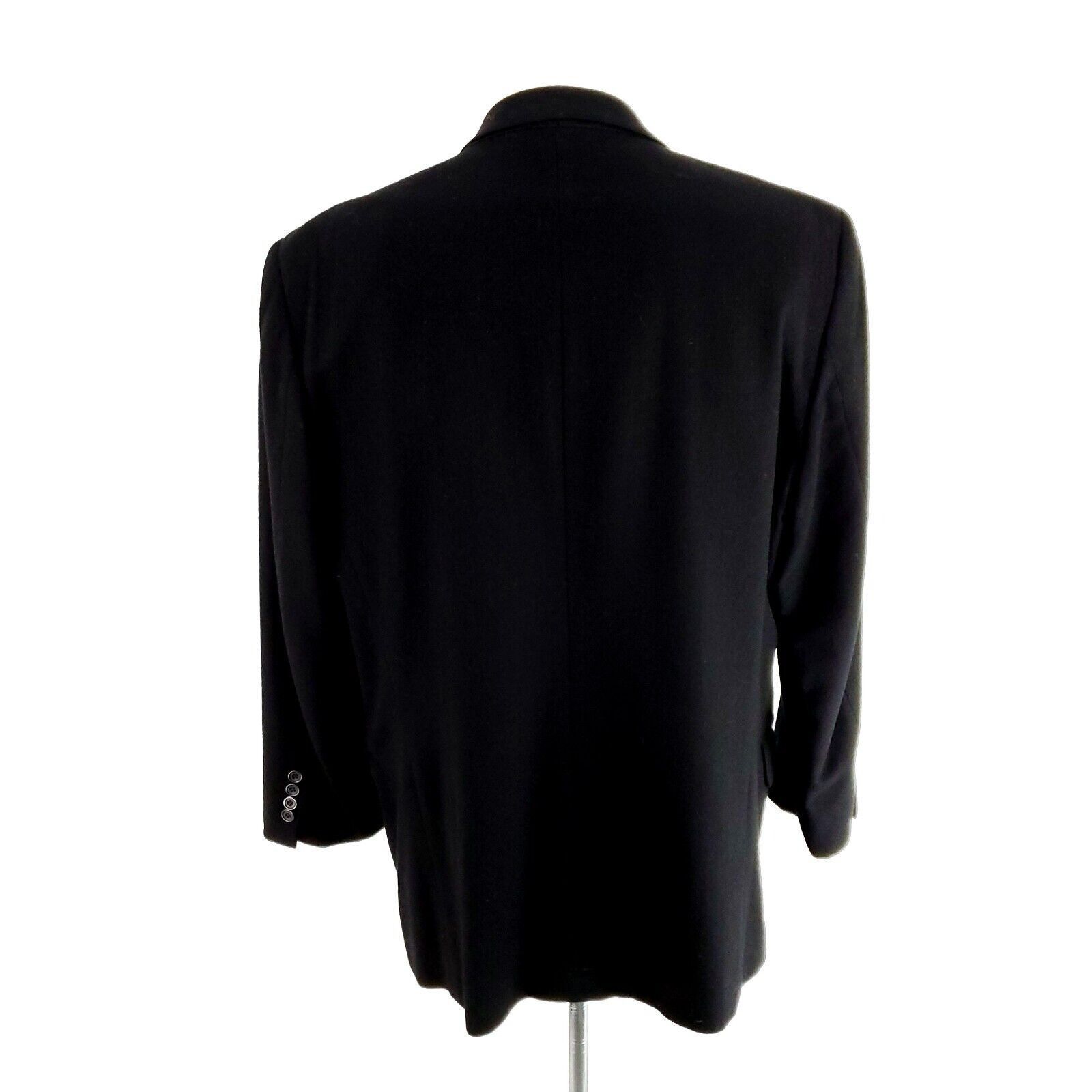 Oscar De La Renta Oscar De La Renta Virgin Wool Nylon Cashmere 3 Button Sport Size 44R - 5 Thumbnail