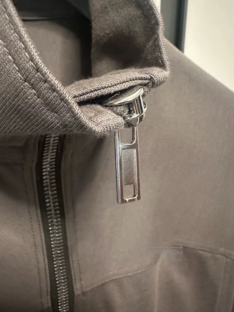 Rick Owens RICK OWENS Zip-up hoodie jacket, size S, khaki dark gray Size S / US 4 / IT 40 - 5 Thumbnail