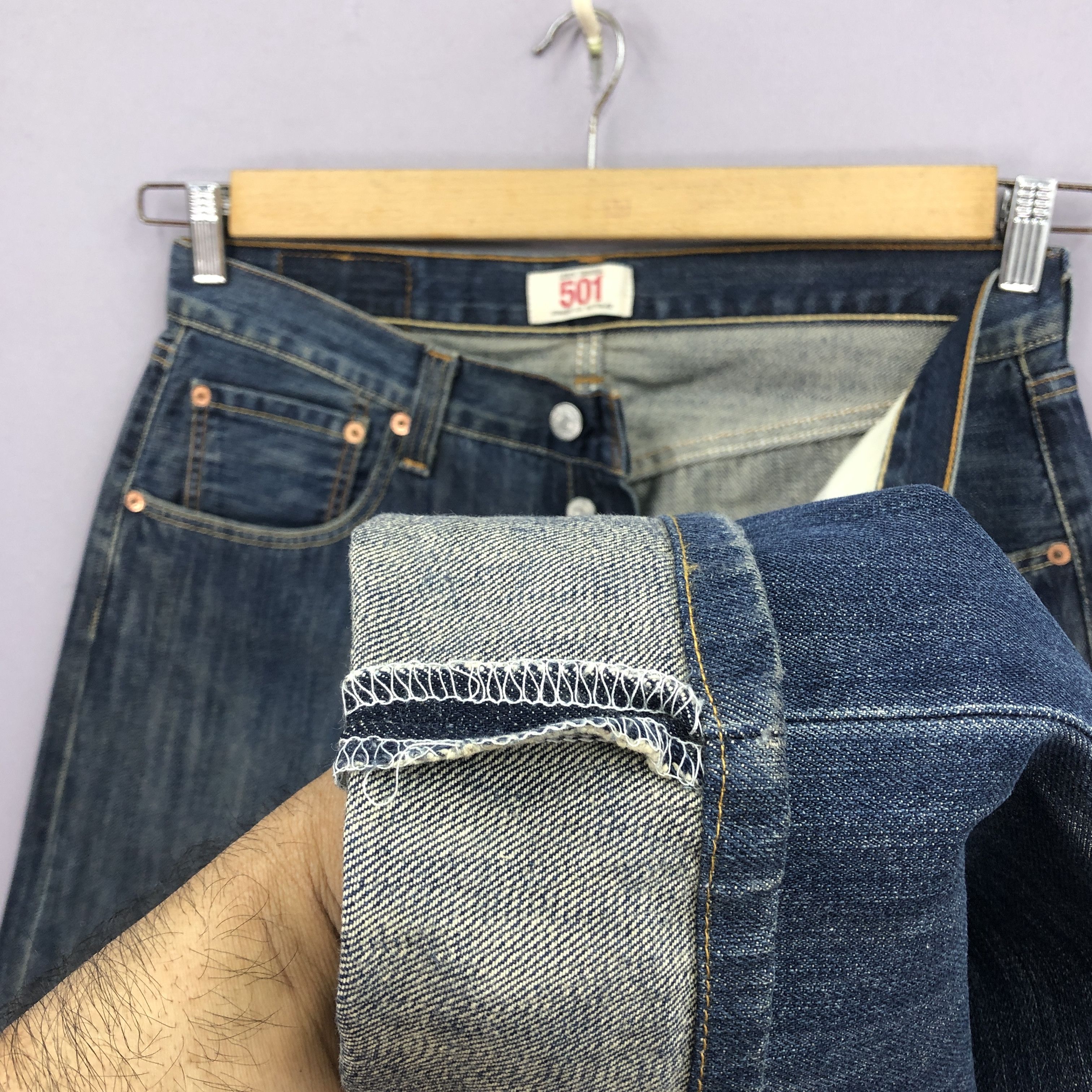 Levi's Vintage Y2K Levis 501 Jeans Levis Faded Fly Button Denim Size US 32 / EU 48 - 8 Thumbnail