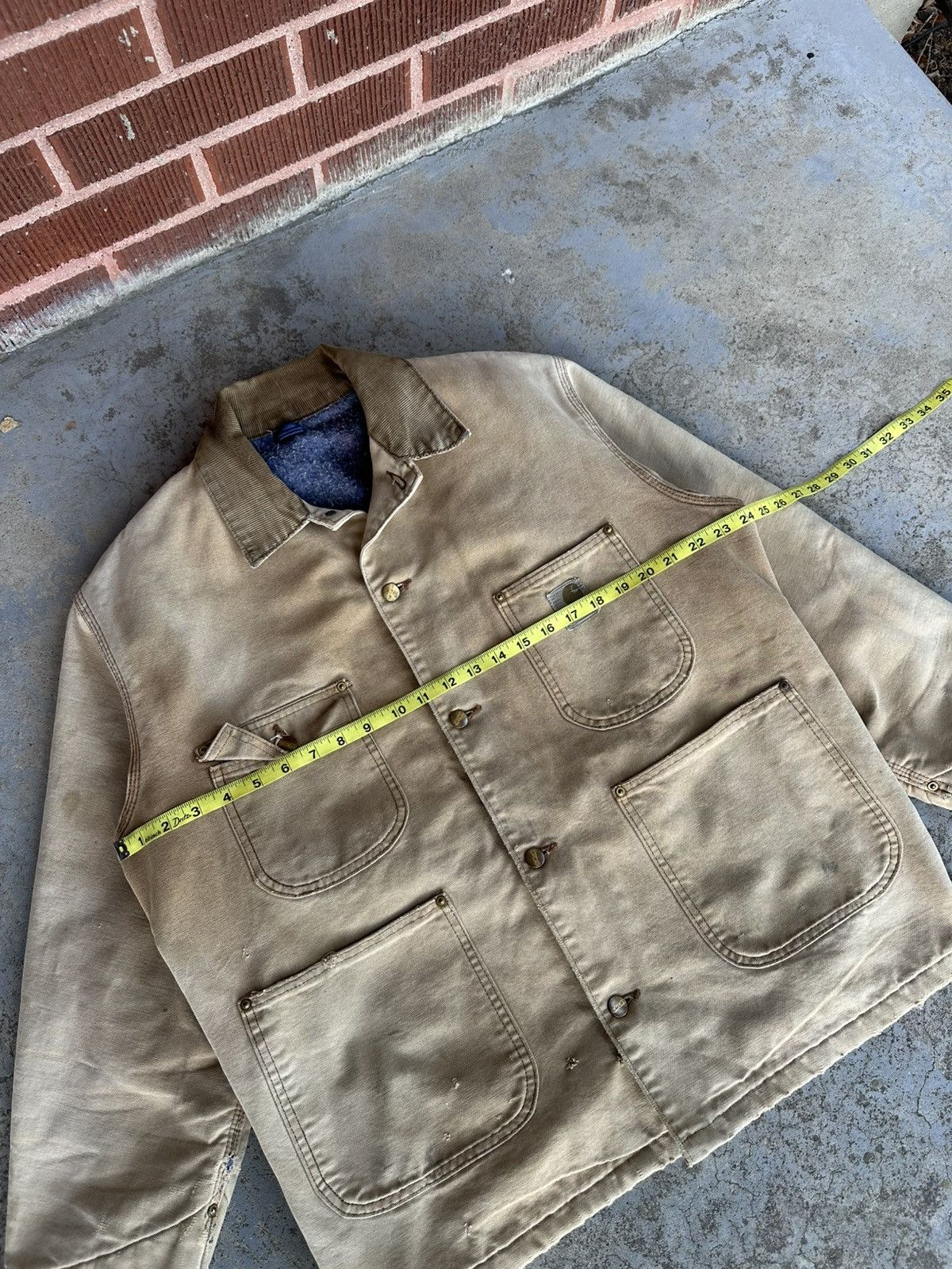 Carhartt Vintage 70s Carhartt C01 BRN Chore Coat 42 Large MADE IN USA Size US L / EU 52-54 / 3 - 10 Thumbnail