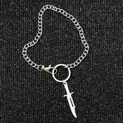Other Big Knife Sword Dagger O ring Curb Cuban Choker Size ONE SIZE - 3 Thumbnail