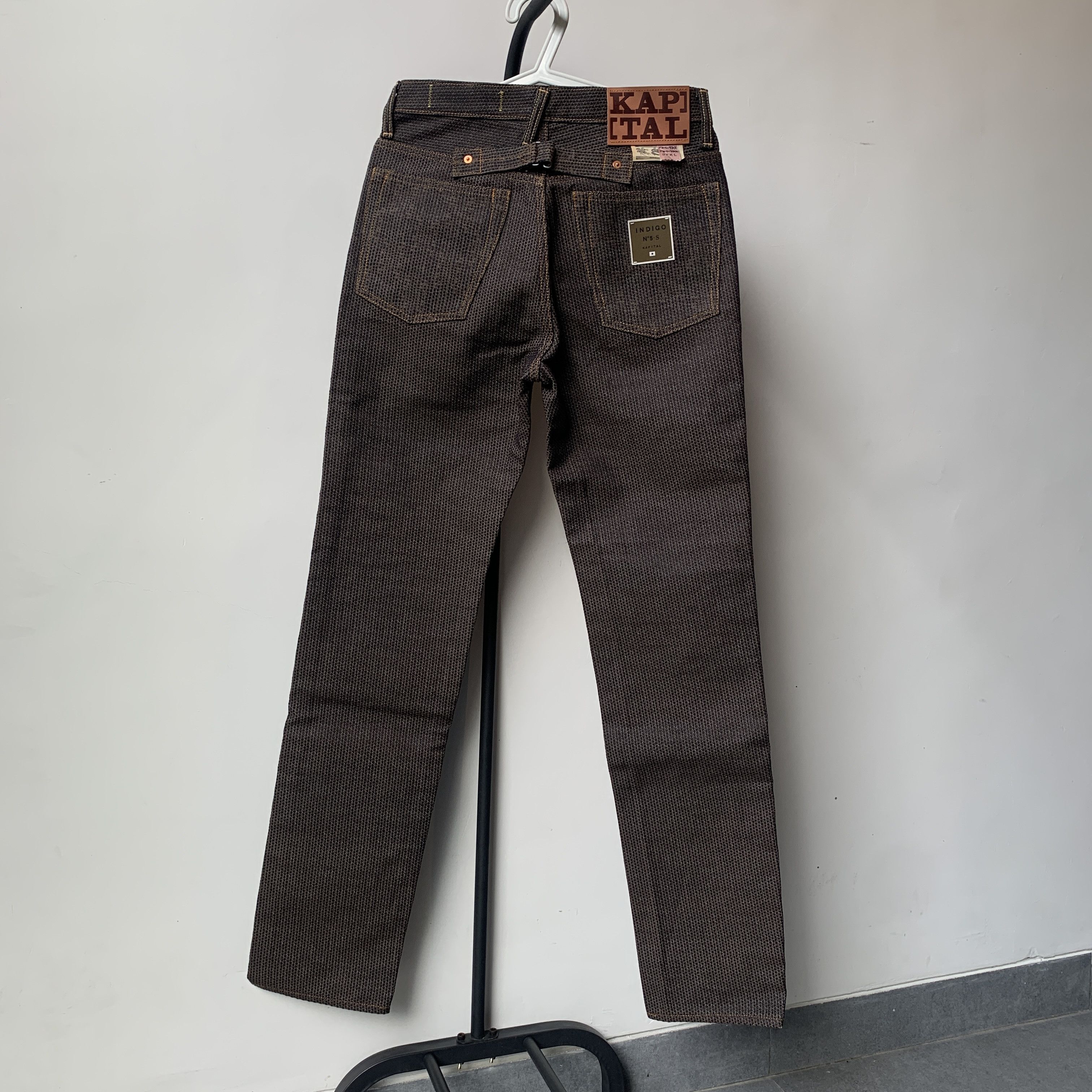 【HI FI FNK】Centry Denim Pants Kapital Century Denim 5P Monkey Cisco Pants Persimmon in