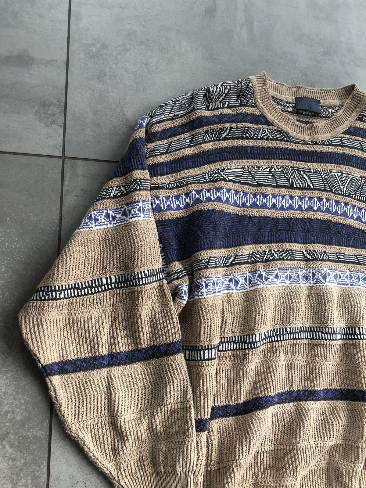 Kenzo × Vintage Kenzo homme Vintage sweater knitwear Size US XXL / EU 58 / 5 - 3 Thumbnail