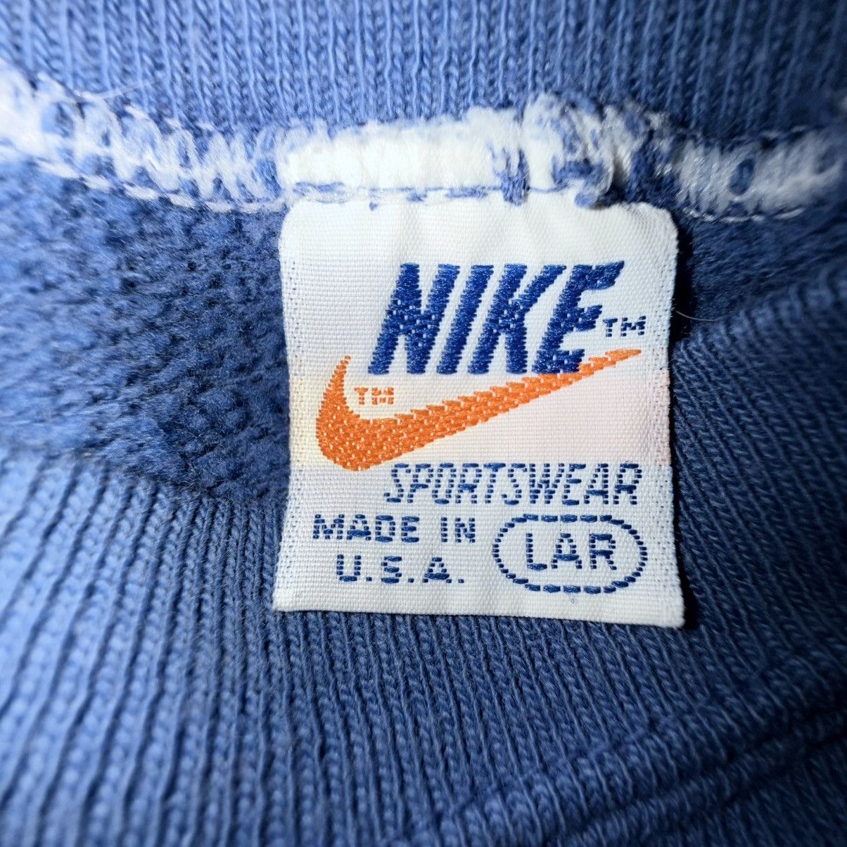 Nike 1980s Archival Nike White Tag Raglan Piping Sweatshirt Size US L / EU 52-54 / 3 - 2 Thumbnail