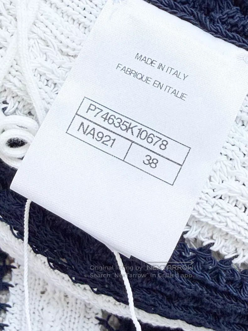Chanel Chanel Vertical striped diamond buckle long-sleeved knitte Size XS / US 0-2 / IT 36-38 - 6 Thumbnail