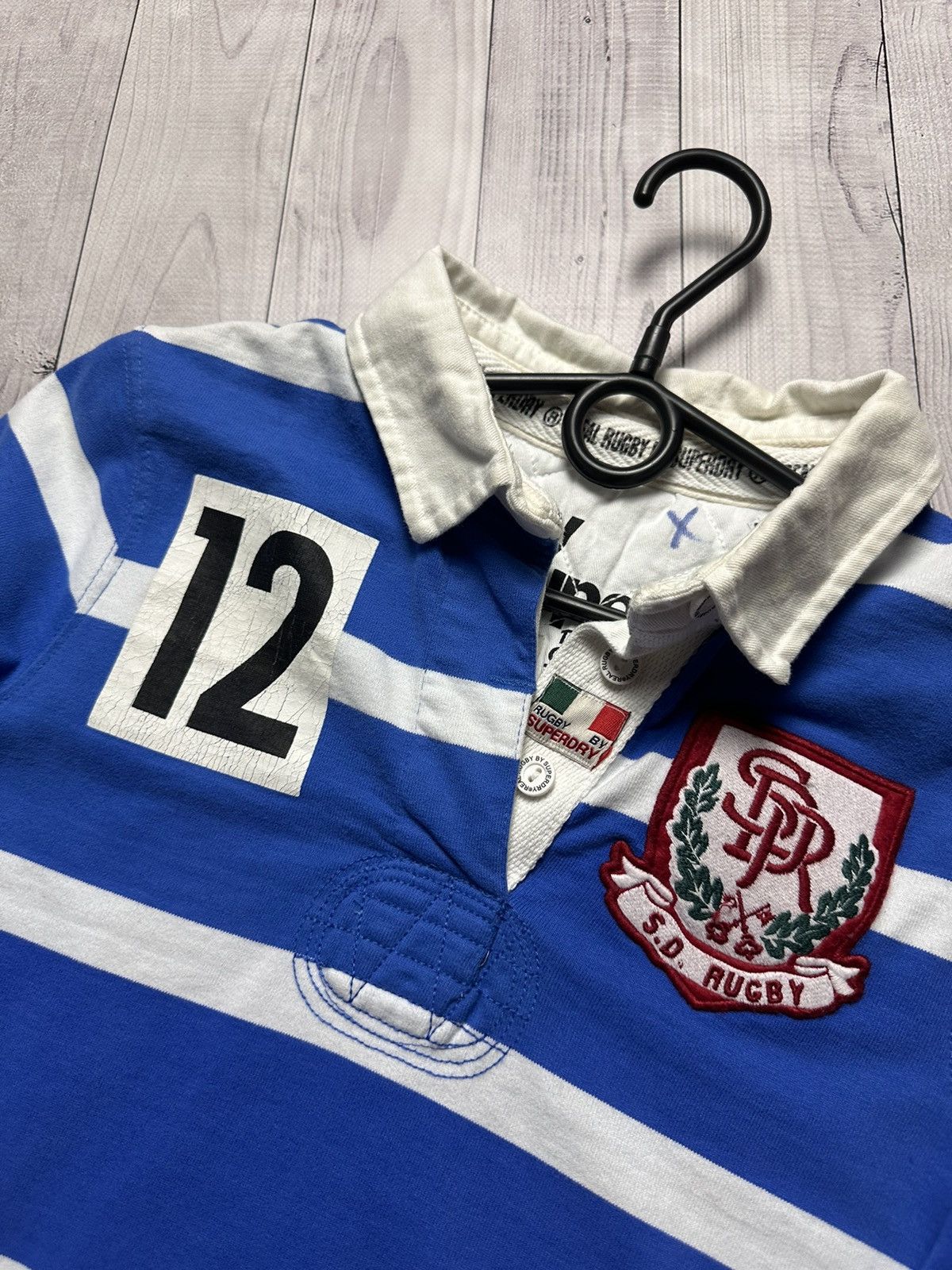 Vintage Italia kappa rugby jersey shirt logo 12 size S
