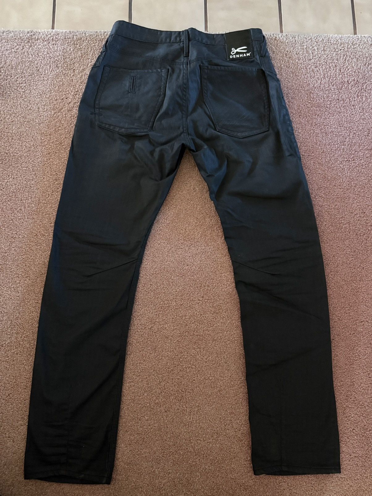 DENHAM DENHAM waxed denim jeans in black Size US 32 / EU 48 - 4 Thumbnail