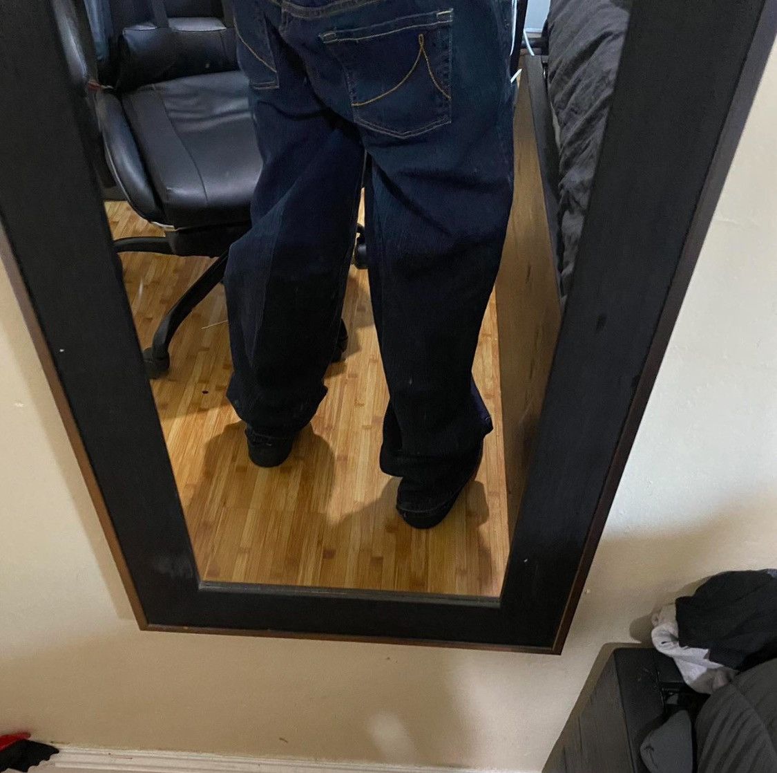 Anchor Blue × Japanese Brand × Vintage Anchor blue navy custom flared pants Size US 35 - 7 Thumbnail