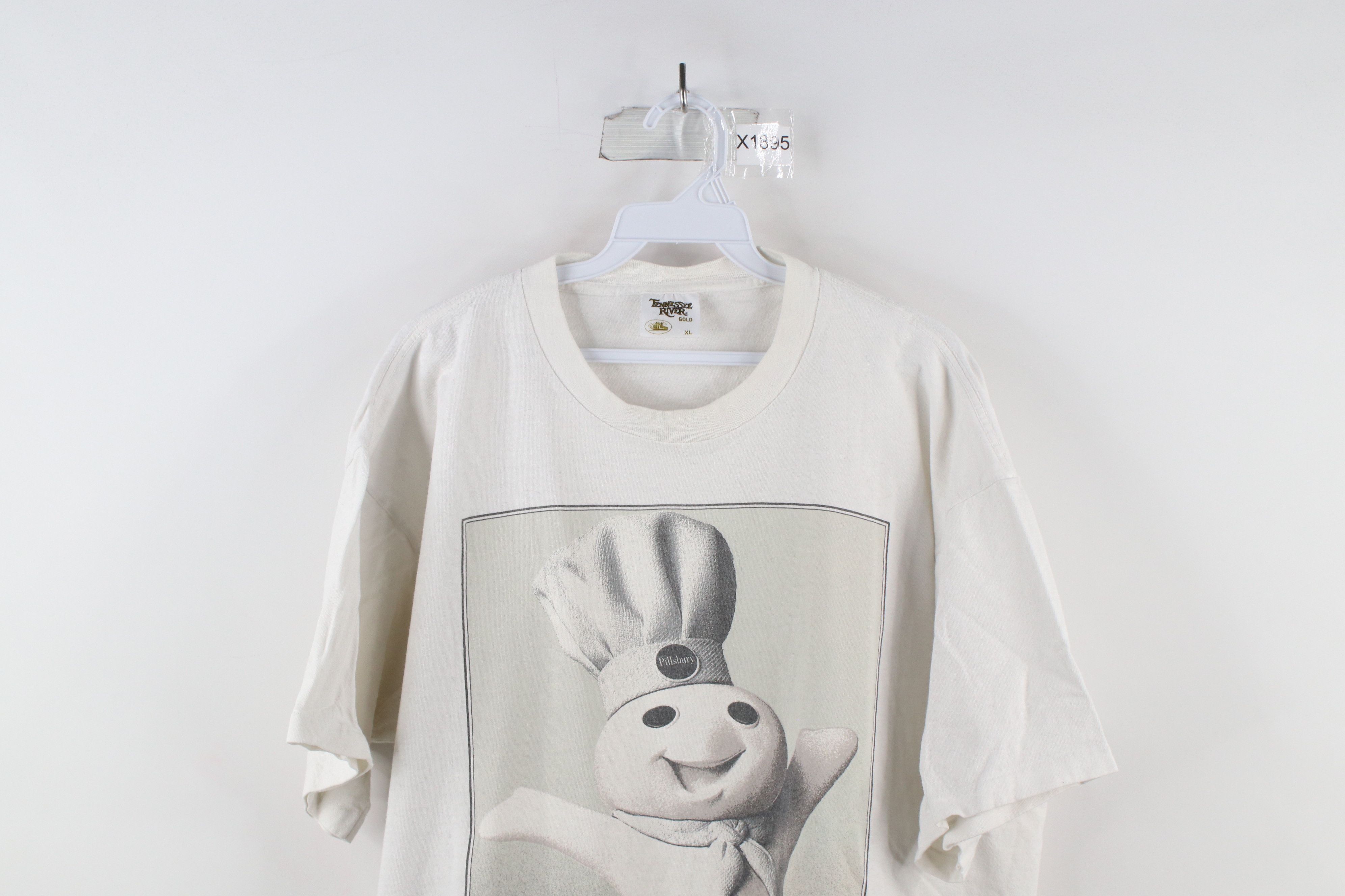Vintage Vintage 90s Streetwear Pillsbury Doughboy T-Shirt White USA Size US XL / EU 56 / 4 - 2 Thumbnail