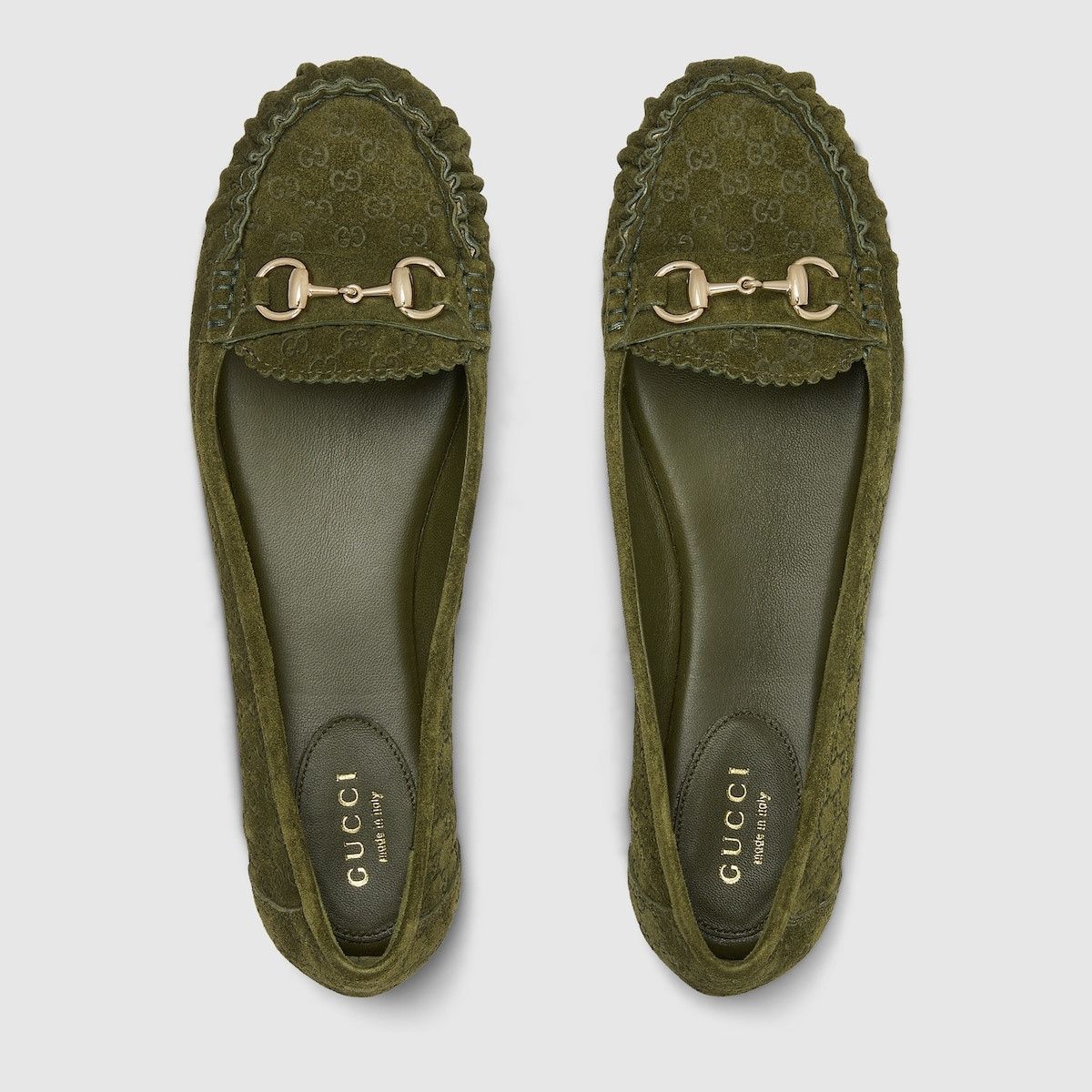 Gucci oc11z1025 Ballet Flats With Horsebit in Green Size US 10 / IT 40 - 5 Thumbnail