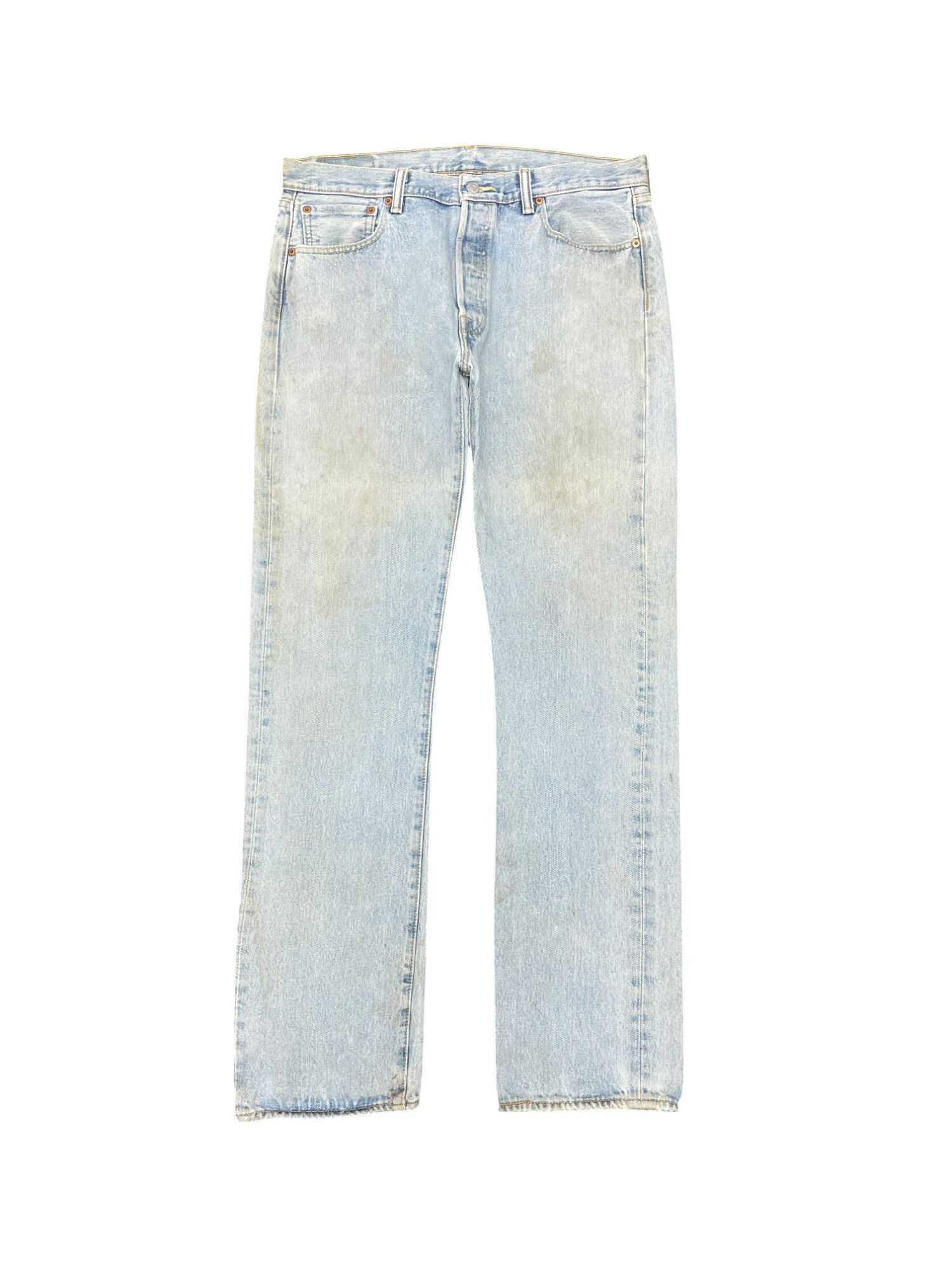 Vintage Levis 501 Button Fly Light Wash Jeans