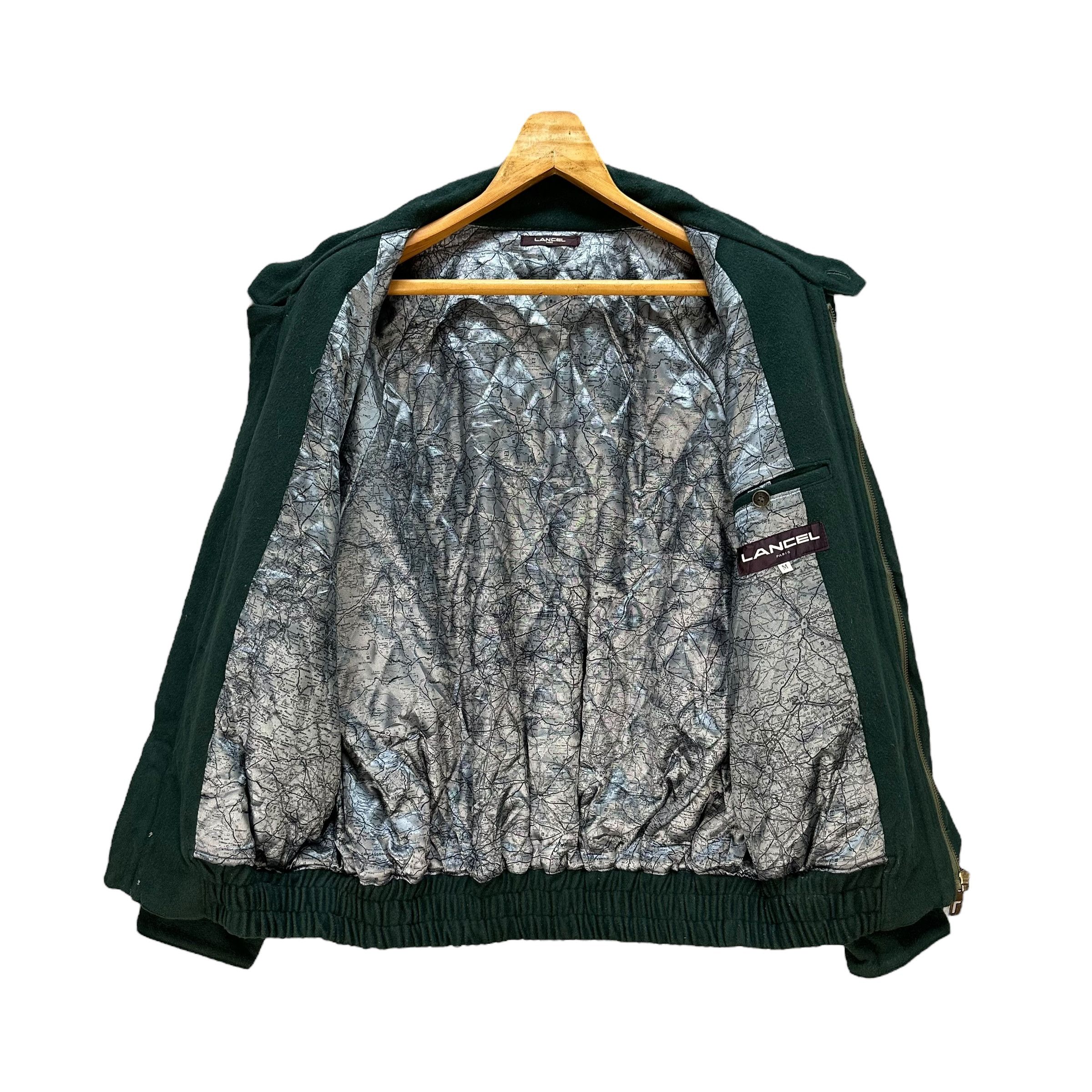 Lancel LANCEL Paris Embroidery Logo Green Wool Jacket #A46-1085 Size US M / EU 48-50 / 2 - 8 Thumbnail