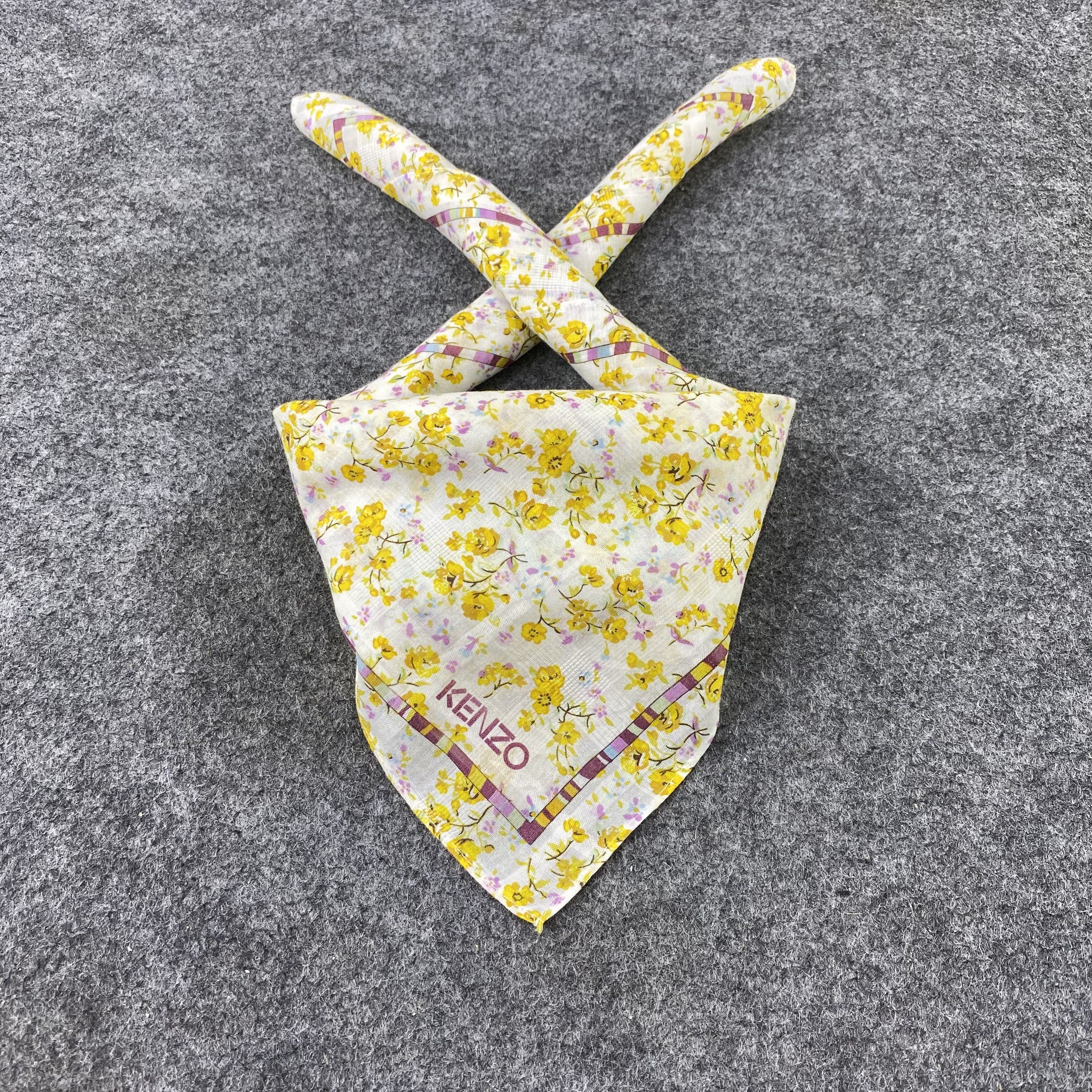 Kenzo × Vintage Kenzo Handkerchief / Bandana / Neckerchief-B1141 Size ONE SIZE - 2 Thumbnail