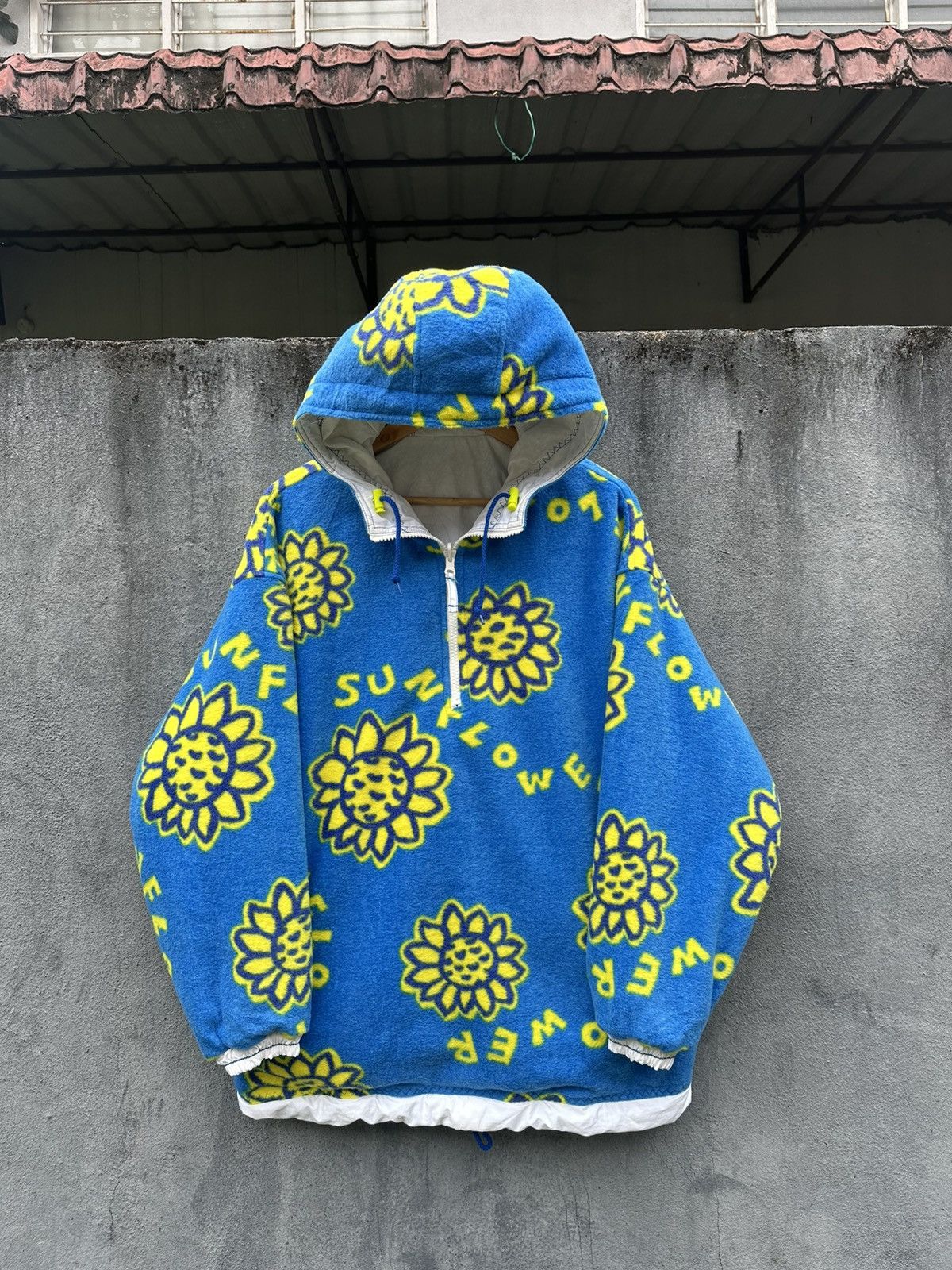 👹Ellese Reversible Sun Flower Pullover Jacket