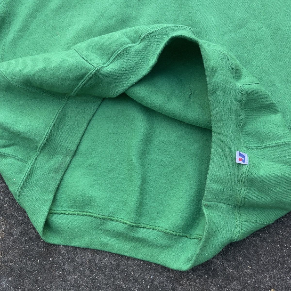 Russell Athletic × Vintage Vintage Y2K Russell Athletic Blank Kelly Green Hoodie Size US XXL / EU 58 / 5 - 7 Thumbnail